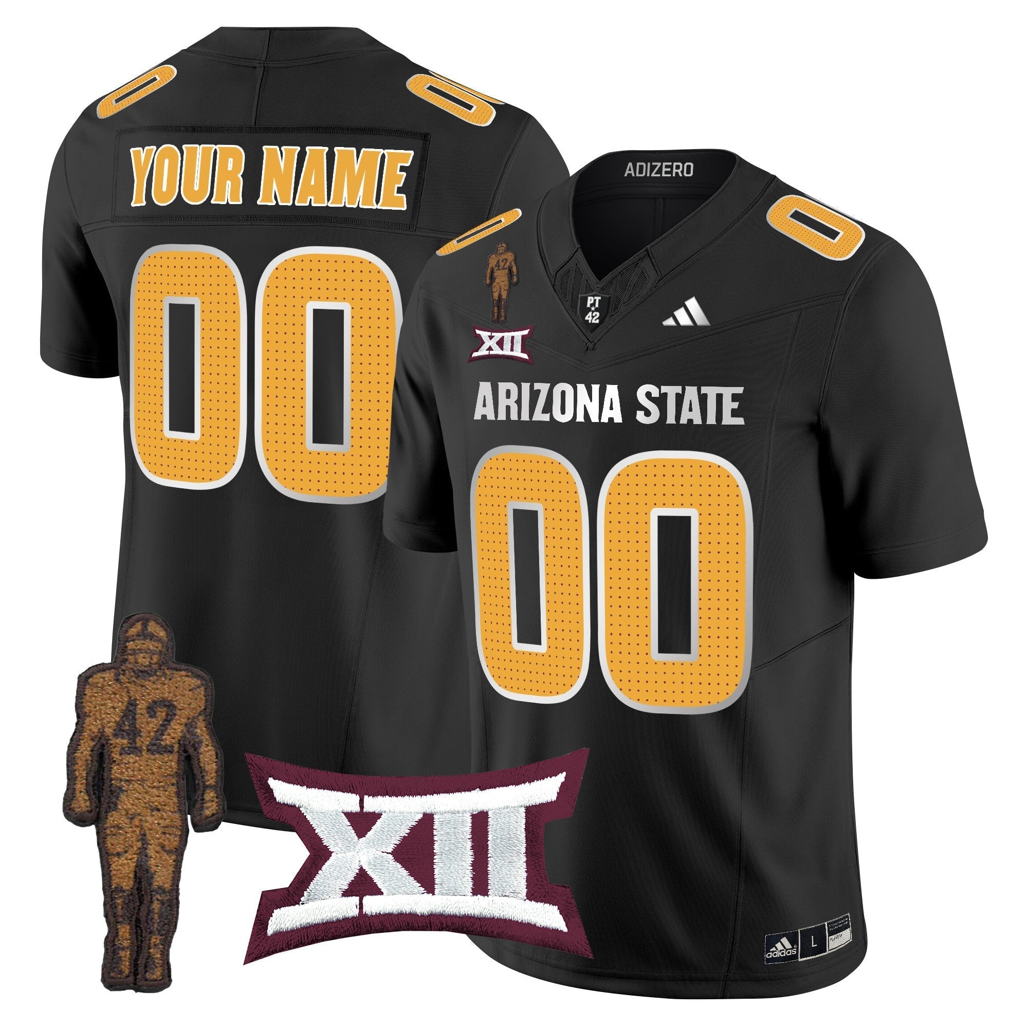 Custom Arizona State Sun Devils 2024 Pat Tillman Honoring Patch Vapor Limited Jersey V2 - All Stitched