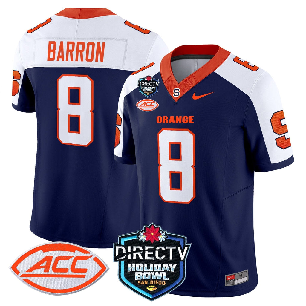 Men Syracuse Orange 2025 Holiday Bowl Patch Vapor Limited Jersey - All Stitched