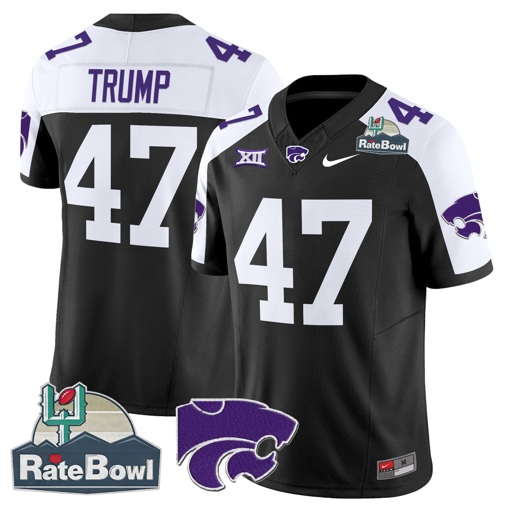 Men Kansas State Wildcats 2025 Rate Bowl Patch Vapor Limited Jersey - All Stitched
