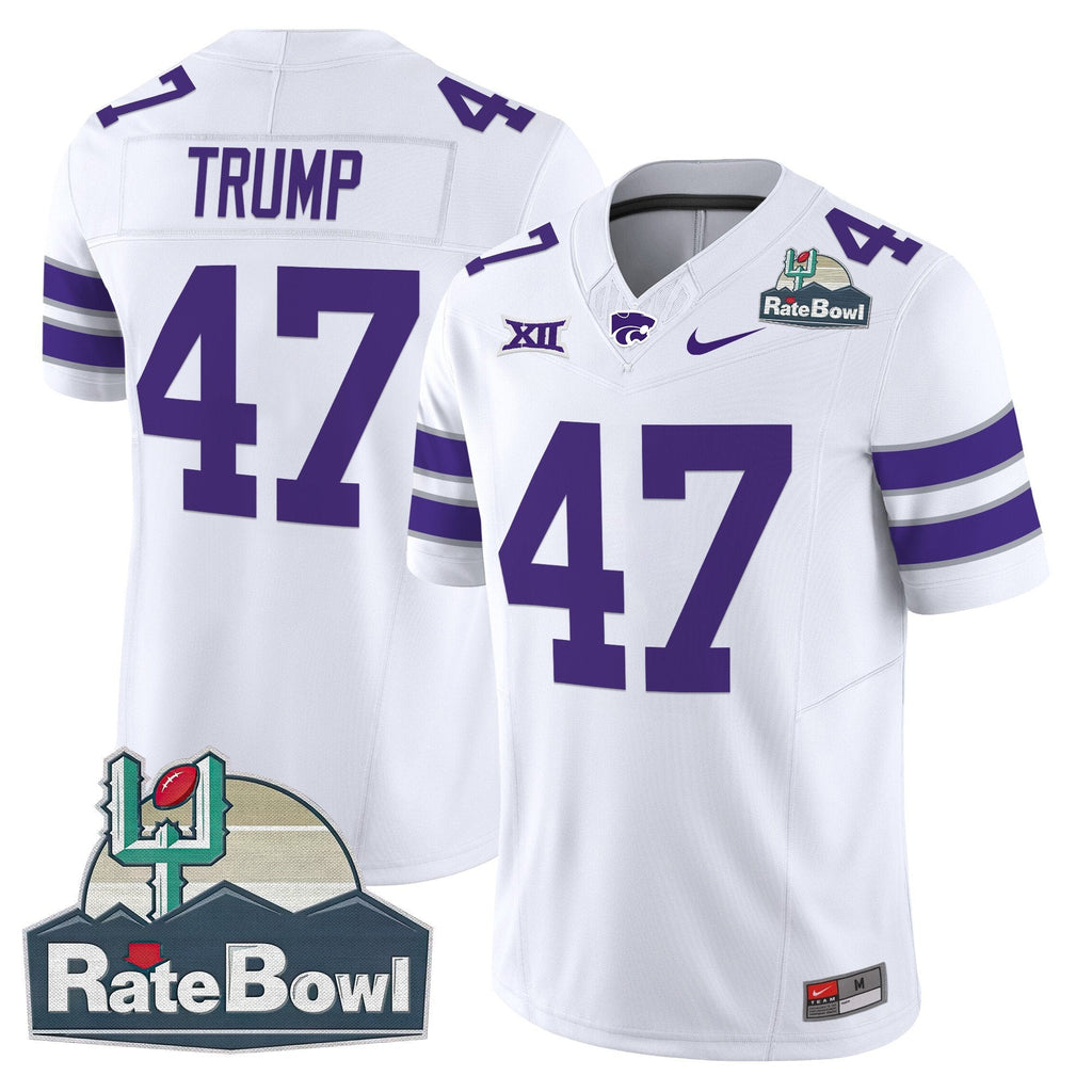 Men Kansas State Wildcats 2025 Rate Bowl Patch Vapor Limited Jersey - All Stitched