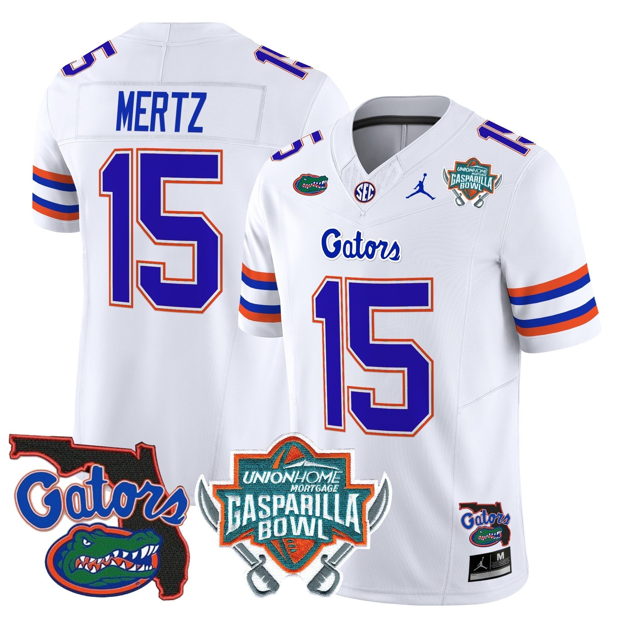 Men Florida Gators 2025 Gasparilla Bowl Patch Vapor Limited Jersey - All Stitched