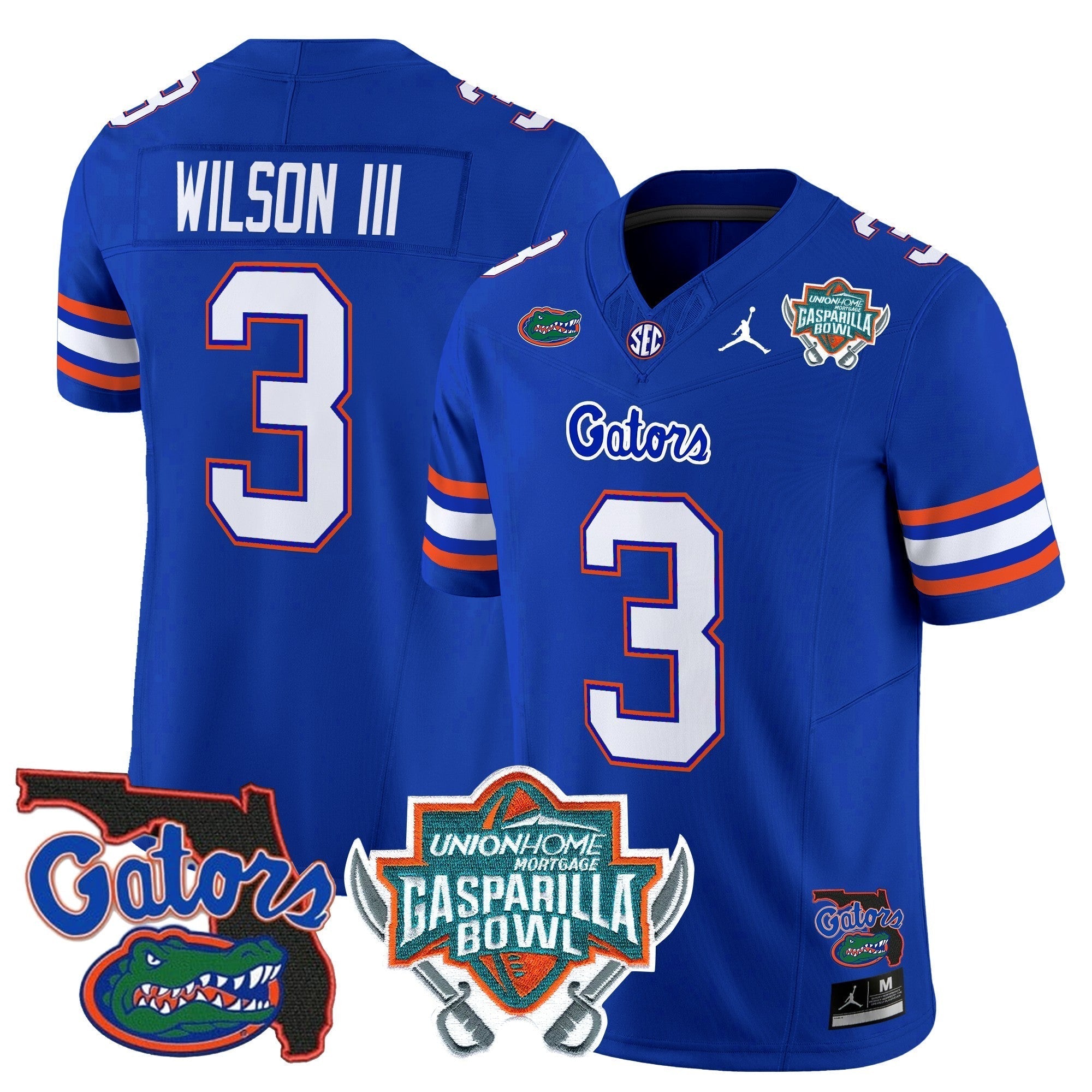 Men Florida Gators 2025 Gasparilla Bowl Patch Vapor Limited Jersey - All Stitched