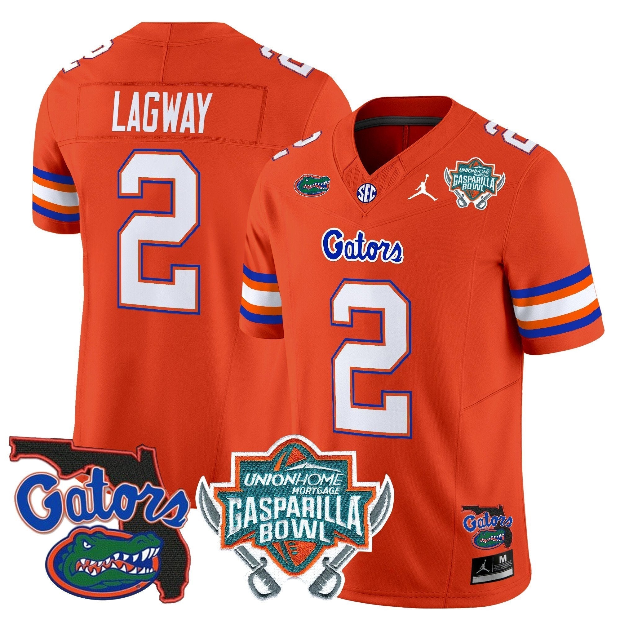 Men Florida Gators 2025 Gasparilla Bowl Patch Vapor Limited Jersey - All Stitched