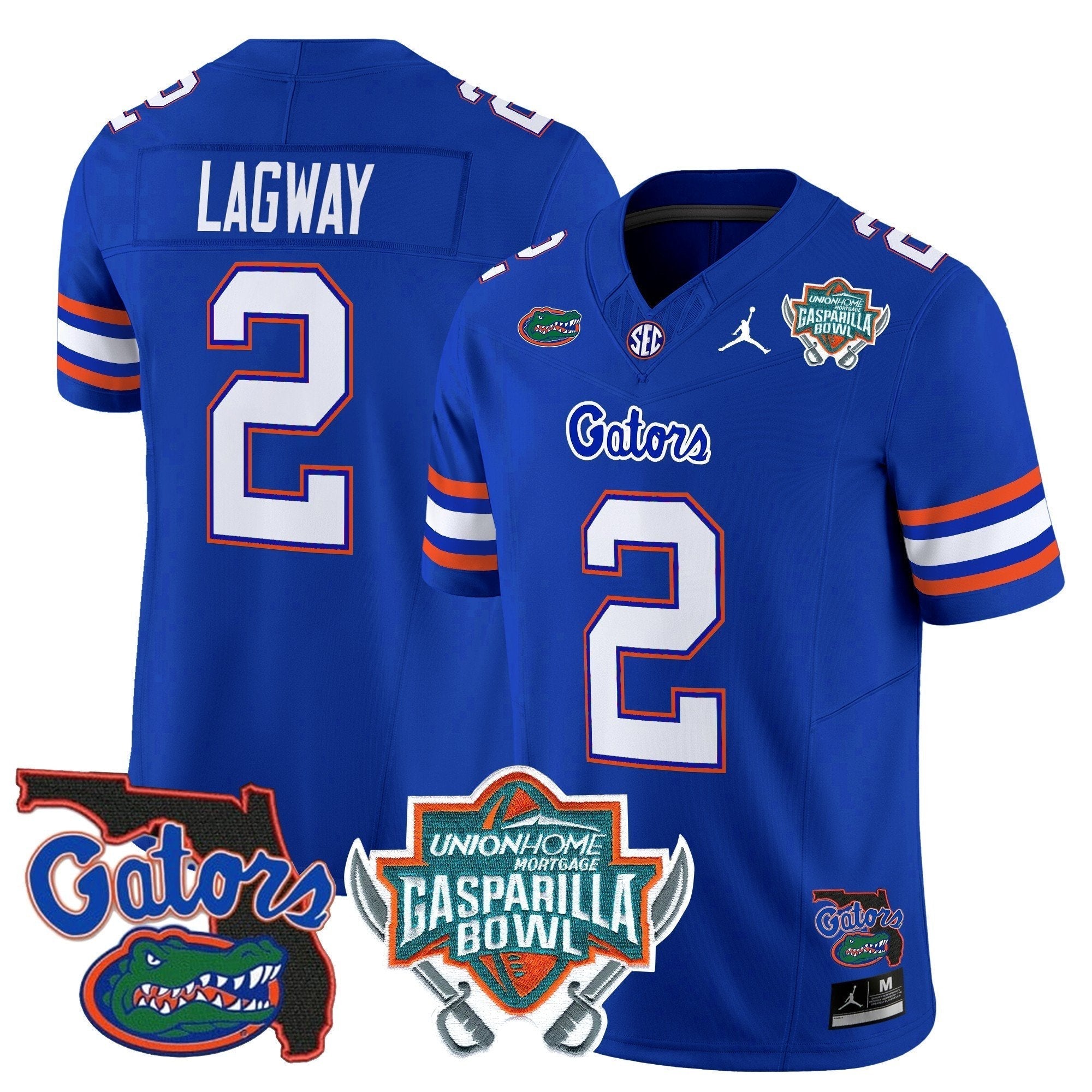 Men Florida Gators 2025 Gasparilla Bowl Patch Vapor Limited Jersey - All Stitched