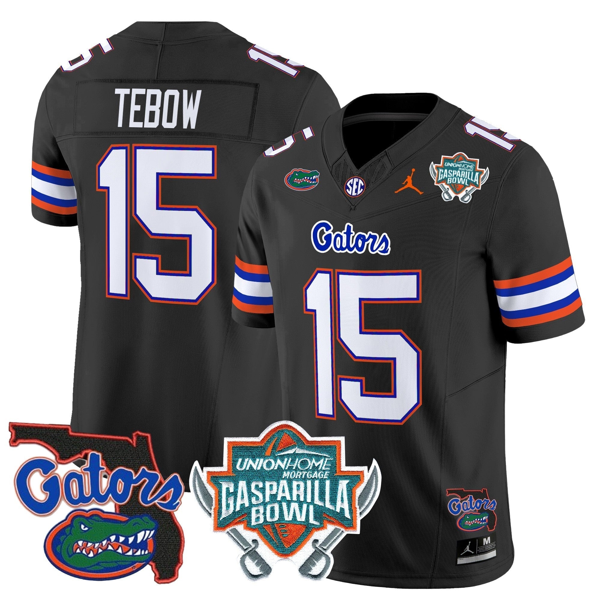 Men Florida Gators 2025 Gasparilla Bowl Patch Vapor Limited Jersey - All Stitched