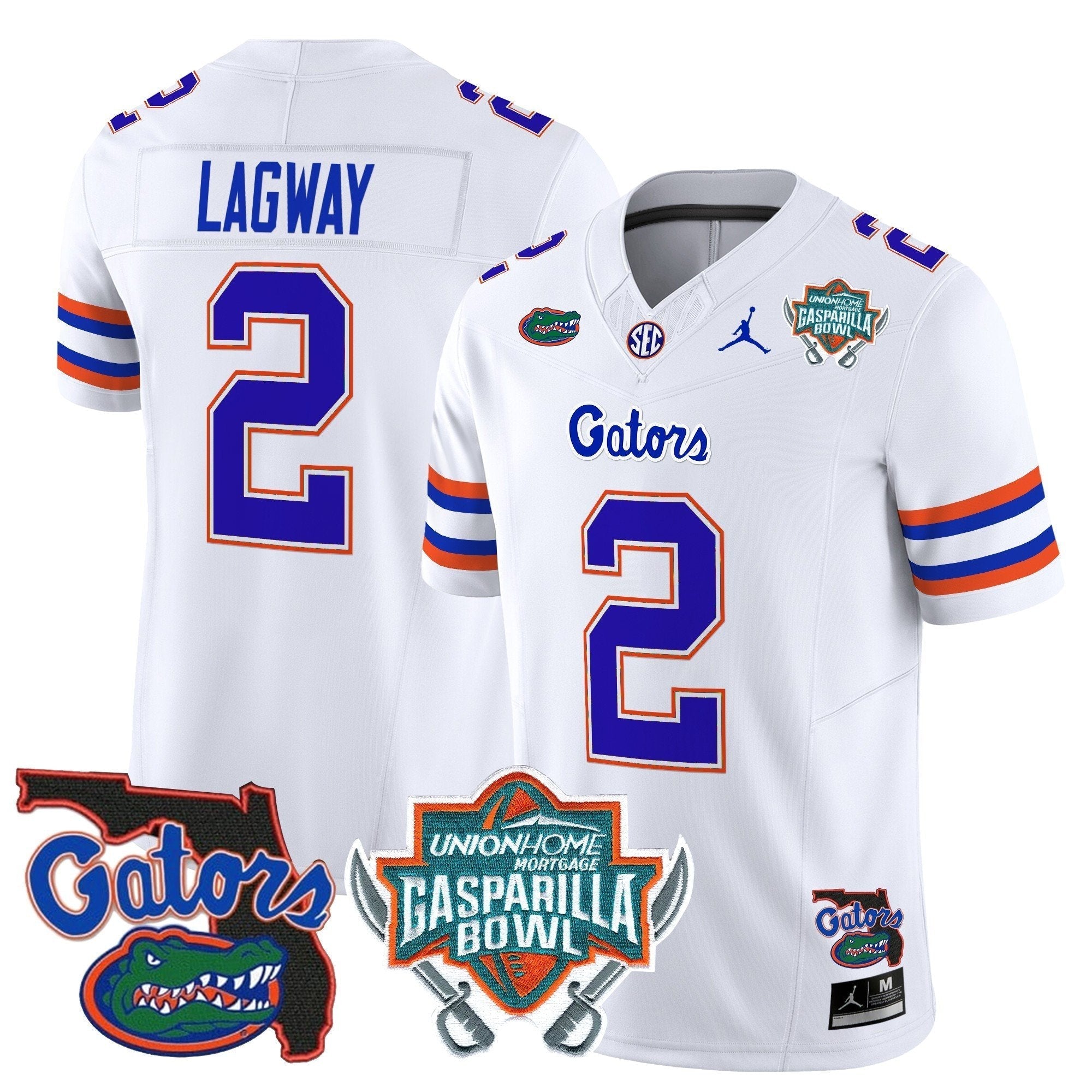 Men Florida Gators 2025 Gasparilla Bowl Patch Vapor Limited Jersey - All Stitched