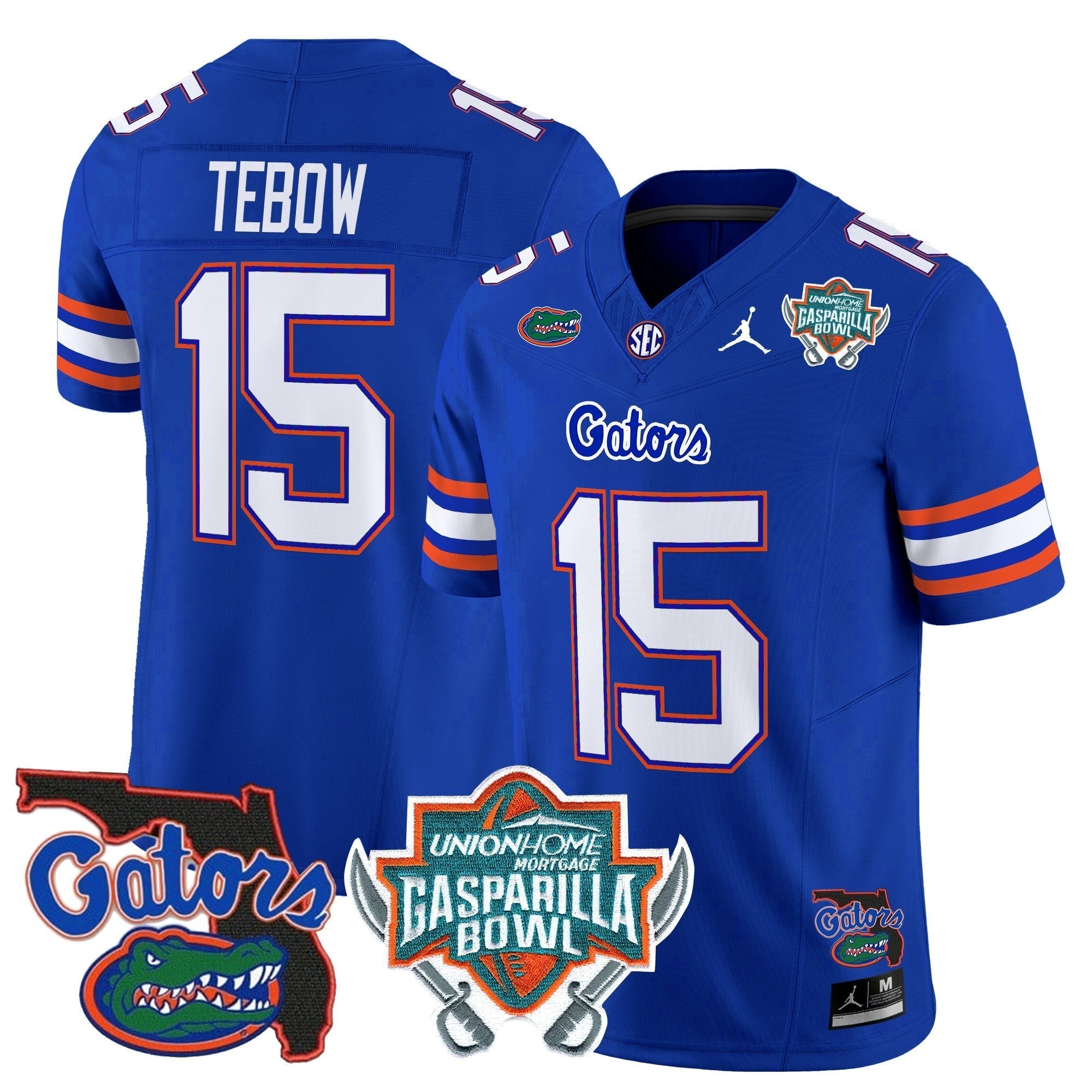 Men Florida Gators 2025 Gasparilla Bowl Patch Vapor Limited Jersey - All Stitched