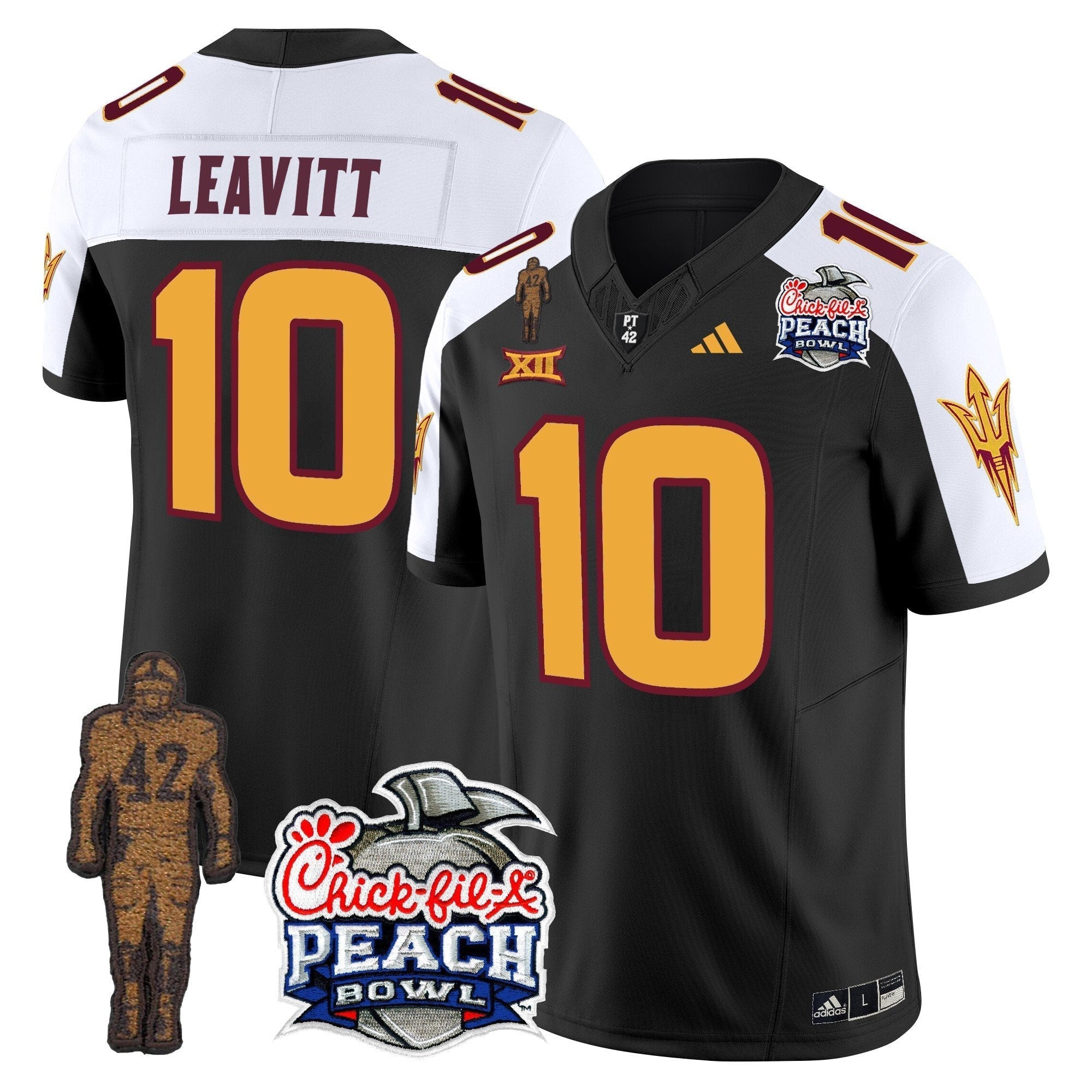 Men Sun Devils Pat Tillman & Peach Bowl Patch Vapor Limited Jersey - All Stitched