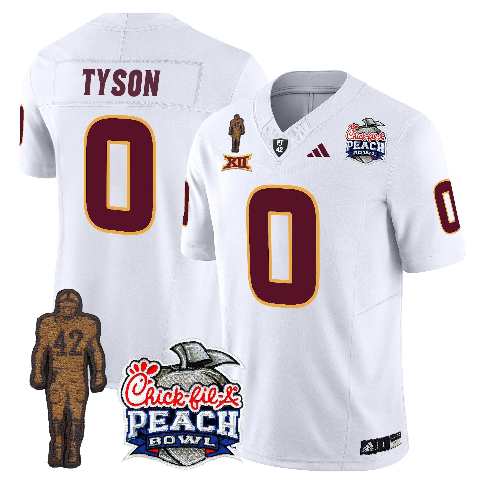 Men Sun Devils Pat Tillman & Peach Bowl Patch Vapor Limited Jersey - All Stitched