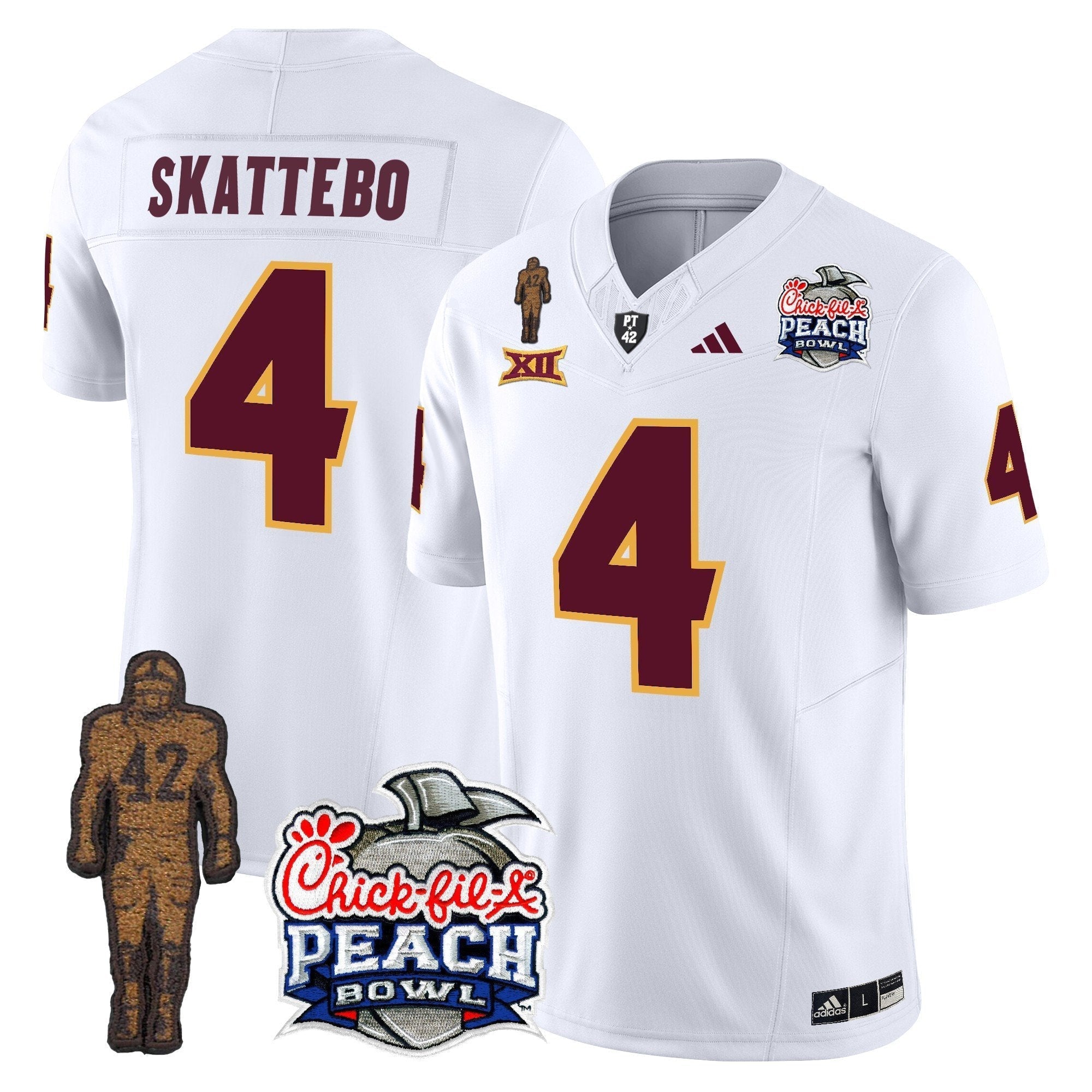Men Sun Devils Pat Tillman & Peach Bowl Patch Vapor Limited Jersey - All Stitched