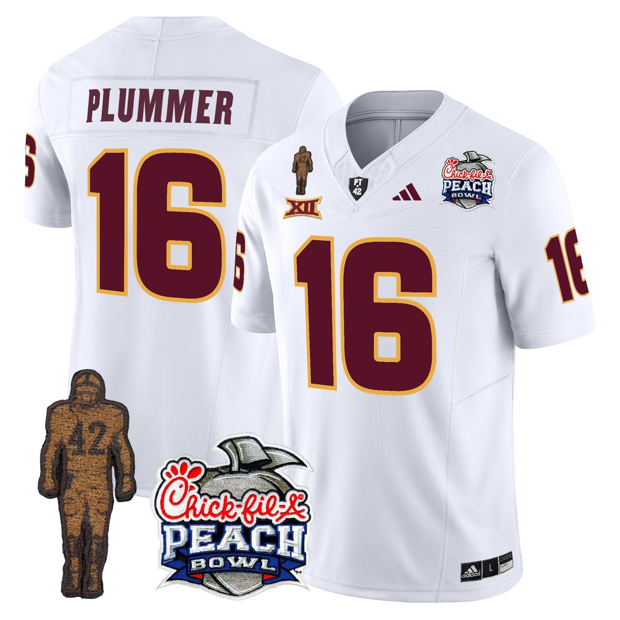 Men Sun Devils Pat Tillman & Peach Bowl Patch Vapor Limited Jersey - All Stitched