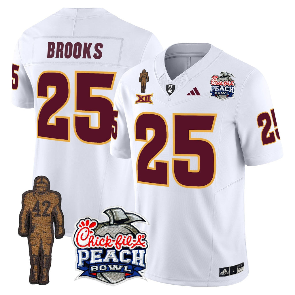 Men Sun Devils Pat Tillman & Peach Bowl Patch Vapor Limited Jersey - All Stitched