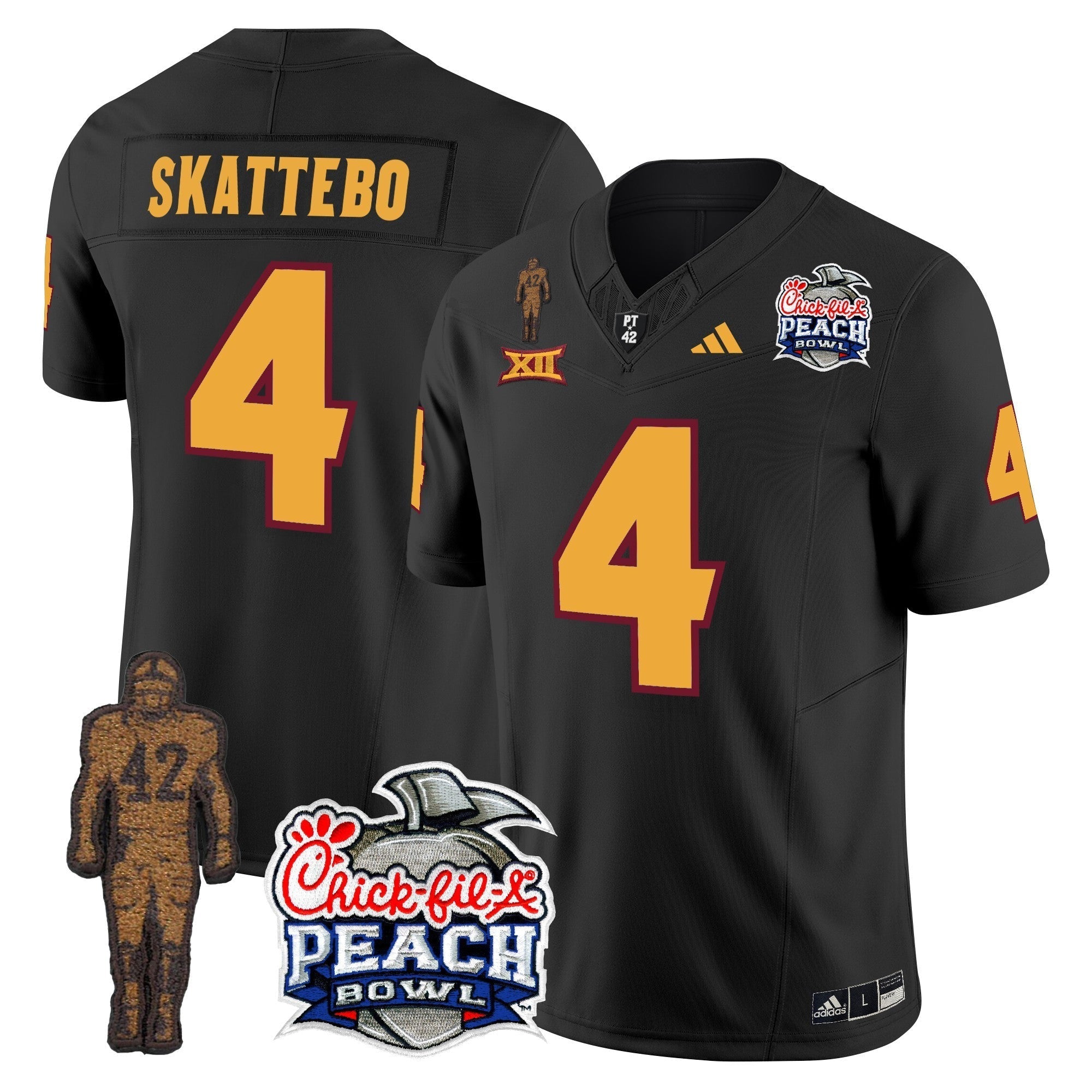 Men Sun Devils Pat Tillman & Peach Bowl Patch Vapor Limited Jersey - All Stitched