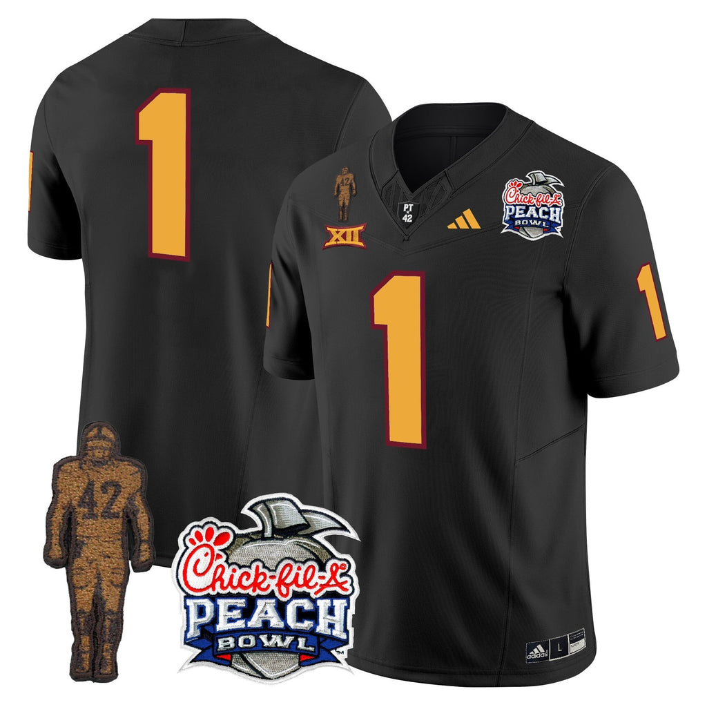 Men Sun Devils Pat Tillman & Peach Bowl Patch Vapor Limited Jersey - All Stitched