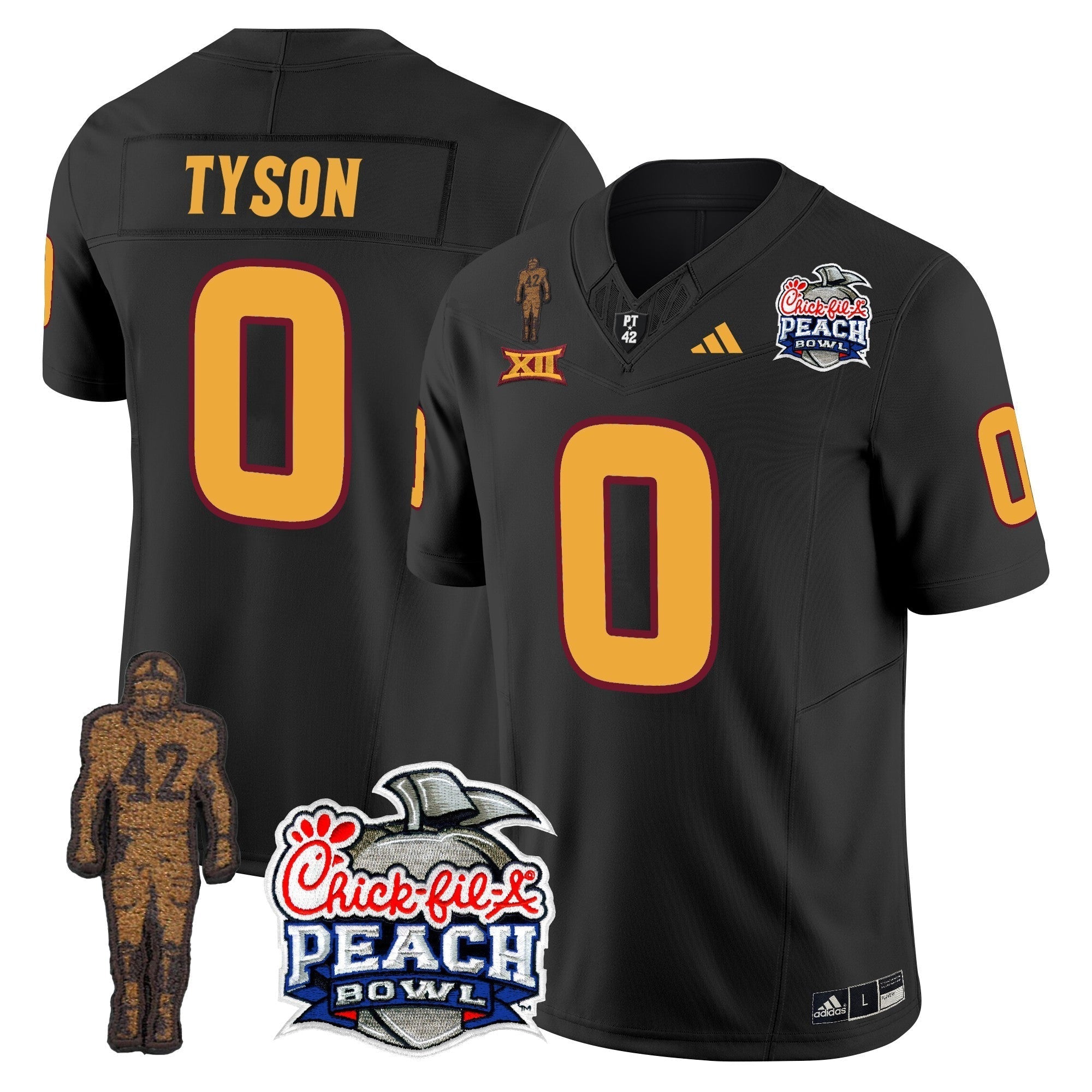 Men Sun Devils Pat Tillman & Peach Bowl Patch Vapor Limited Jersey - All Stitched