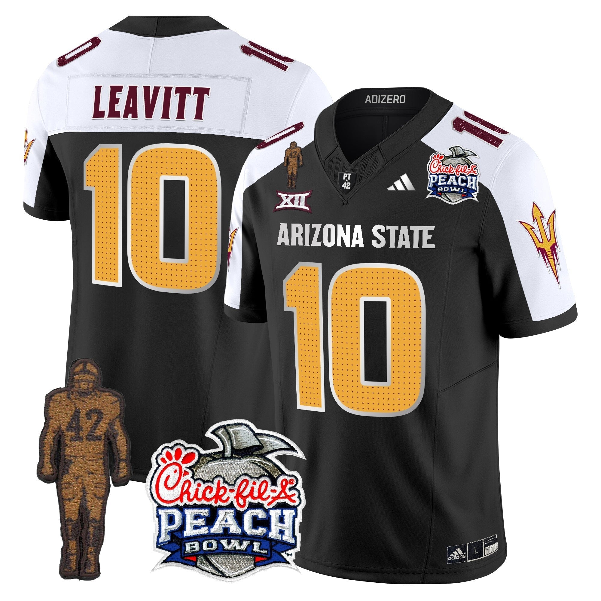 Men Sun Devils Pat Tillman & Peach Bowl Patch Vapor Limited Jersey V2 - All Stitched