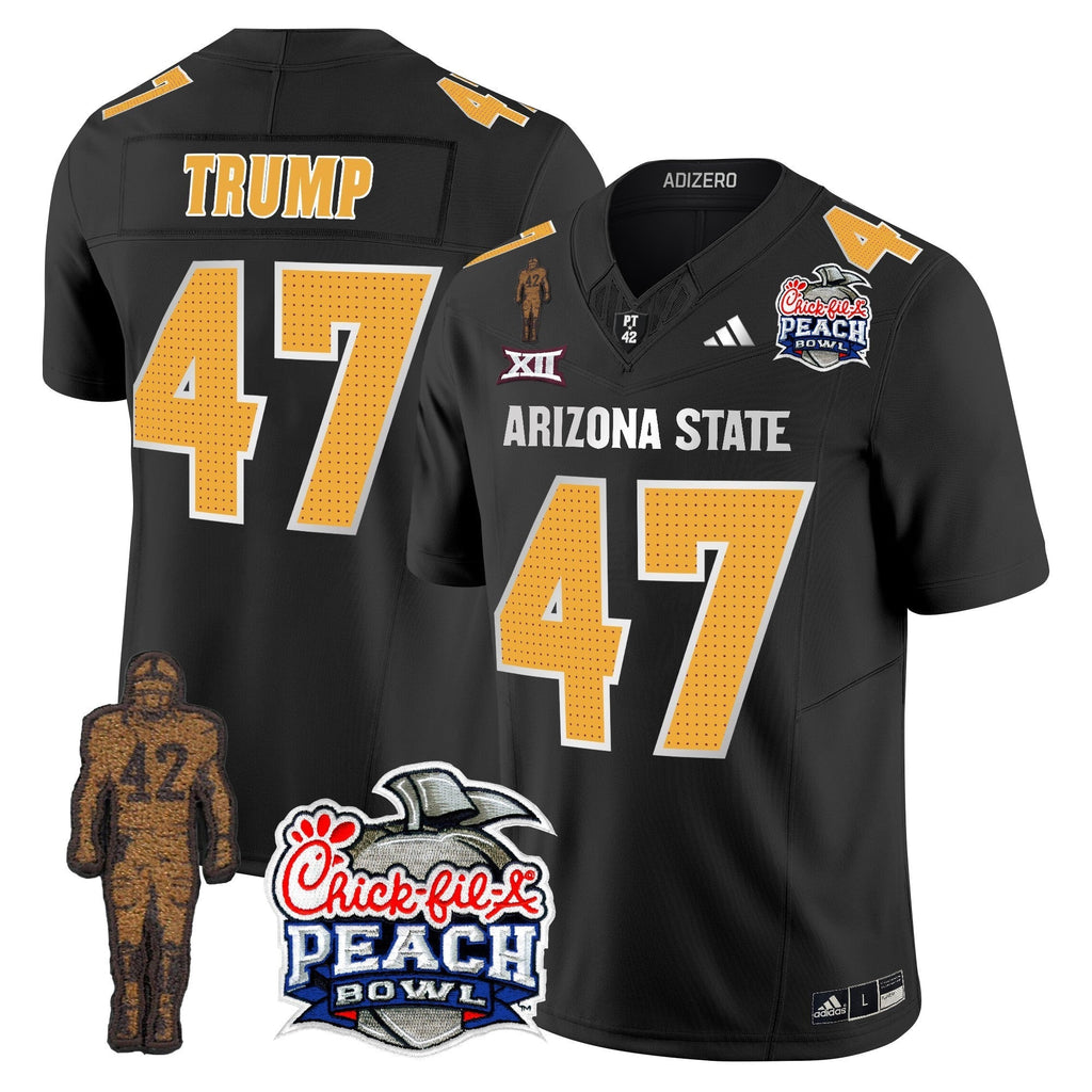 Men Sun Devils Pat Tillman & Peach Bowl Patch Vapor Limited Jersey V2 - All Stitched