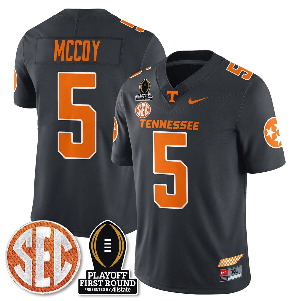 Men Tennessee Volunteers Football Jersey - Playoff First Round Patch - All Stitched