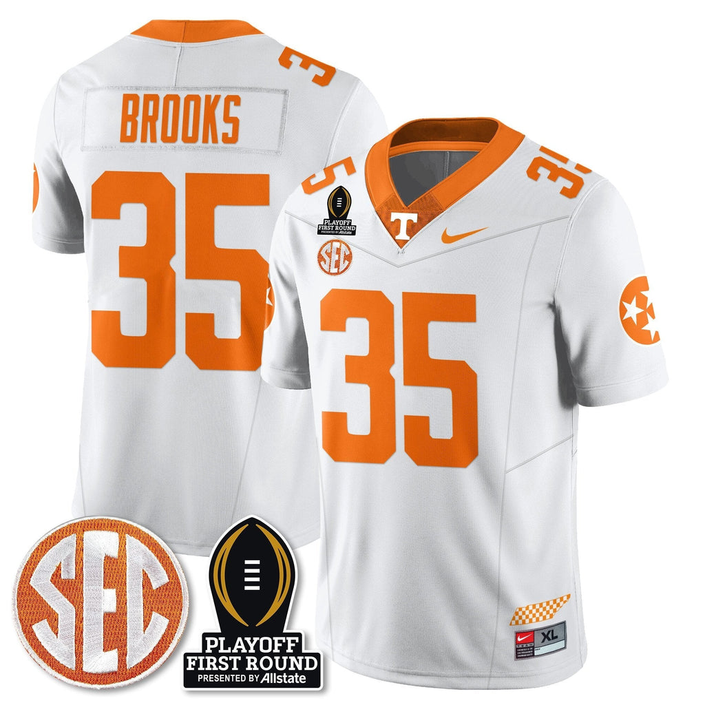 Men Tennessee Volunteers Football Jersey - Playoff First Round Patch - All Stitched