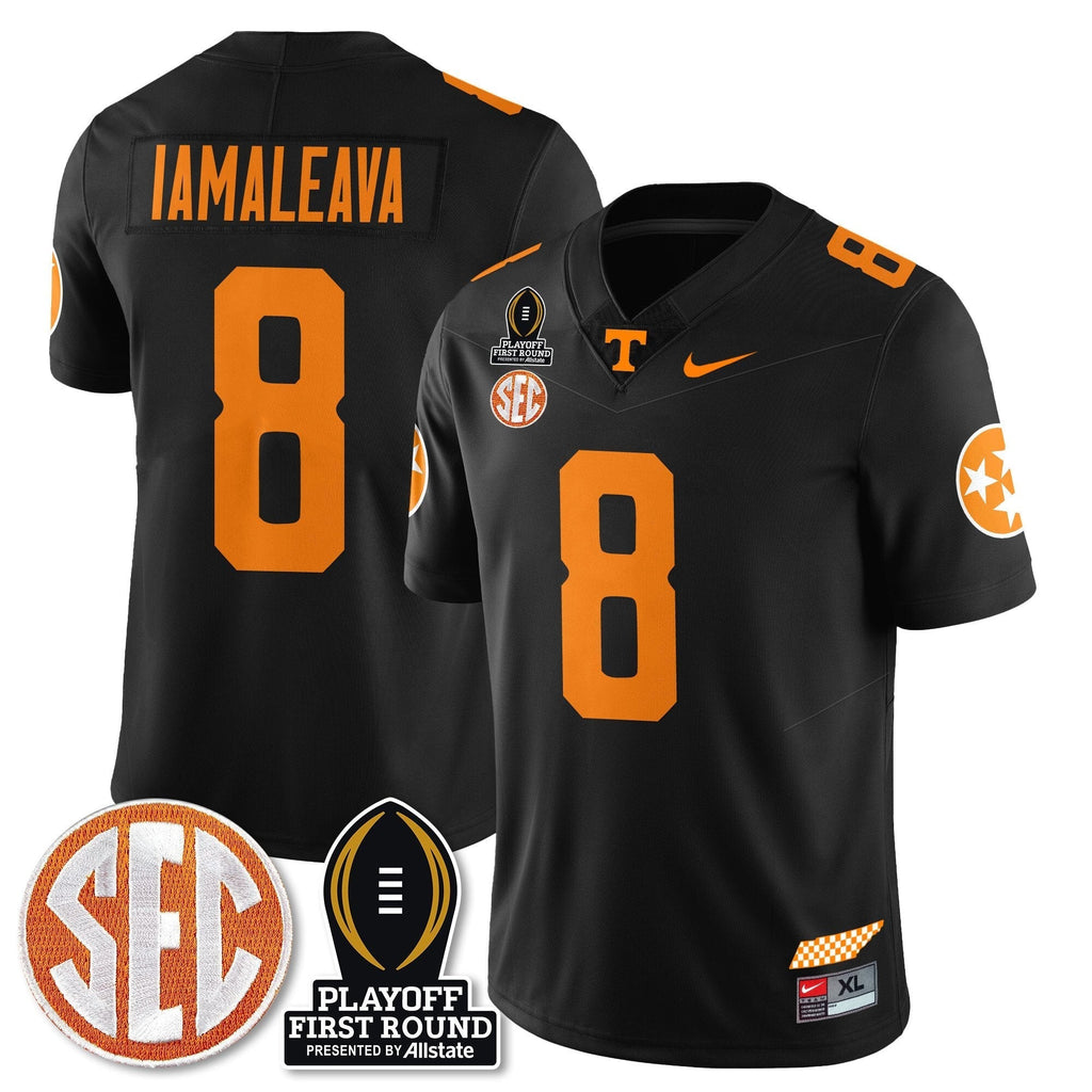 Men Tennessee Volunteers Football Jersey - Playoff First Round Patch - All Stitched