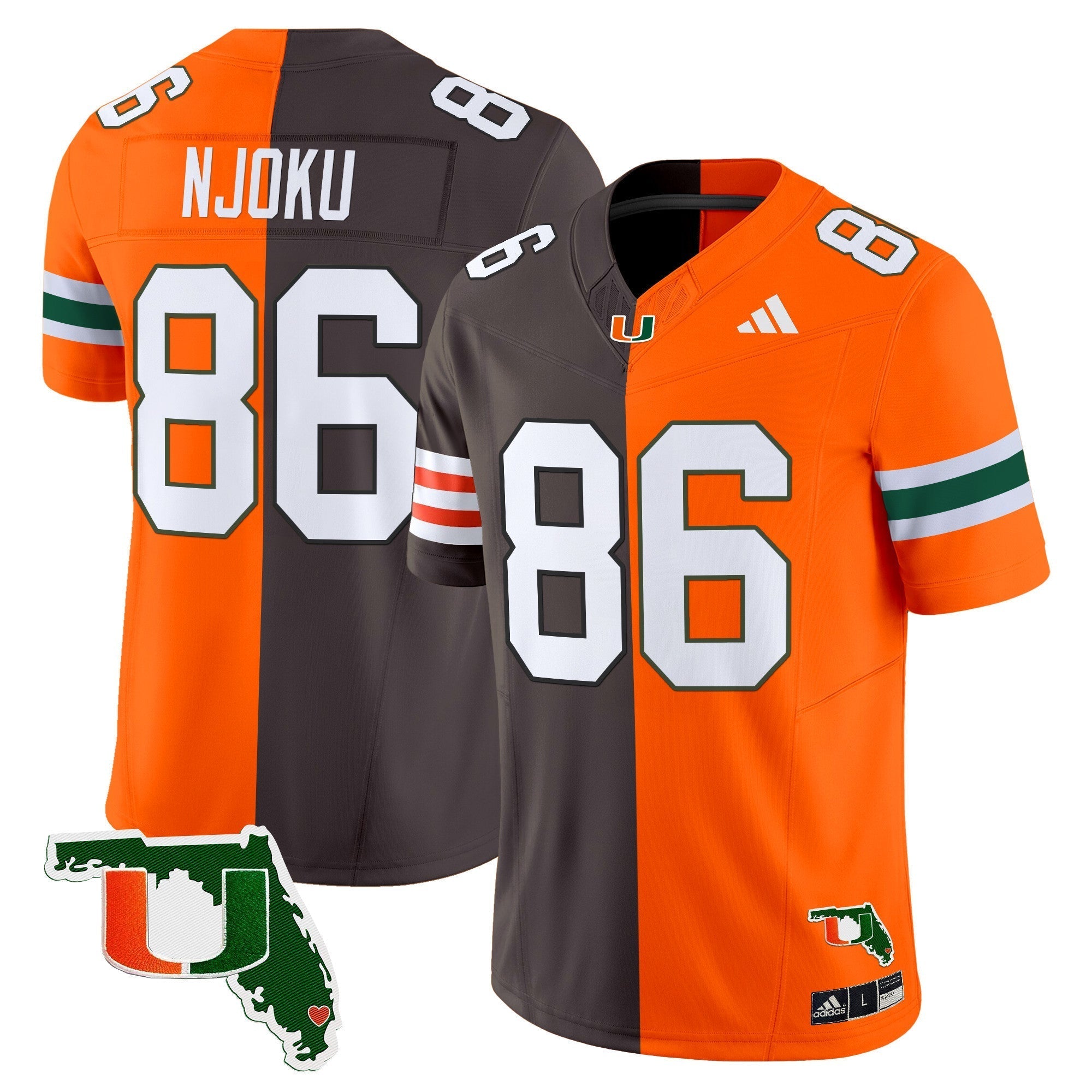 Men Miami Hurricanes Split Vapor Limited Jersey - All Stitched