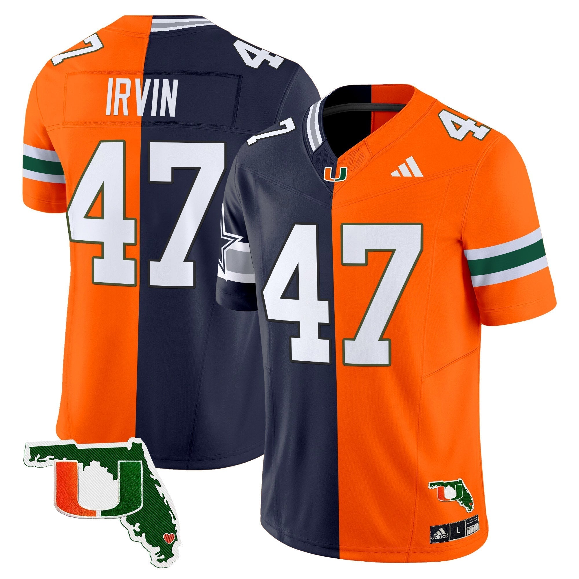 Men Miami Hurricanes Split Vapor Limited Jersey - All Stitched