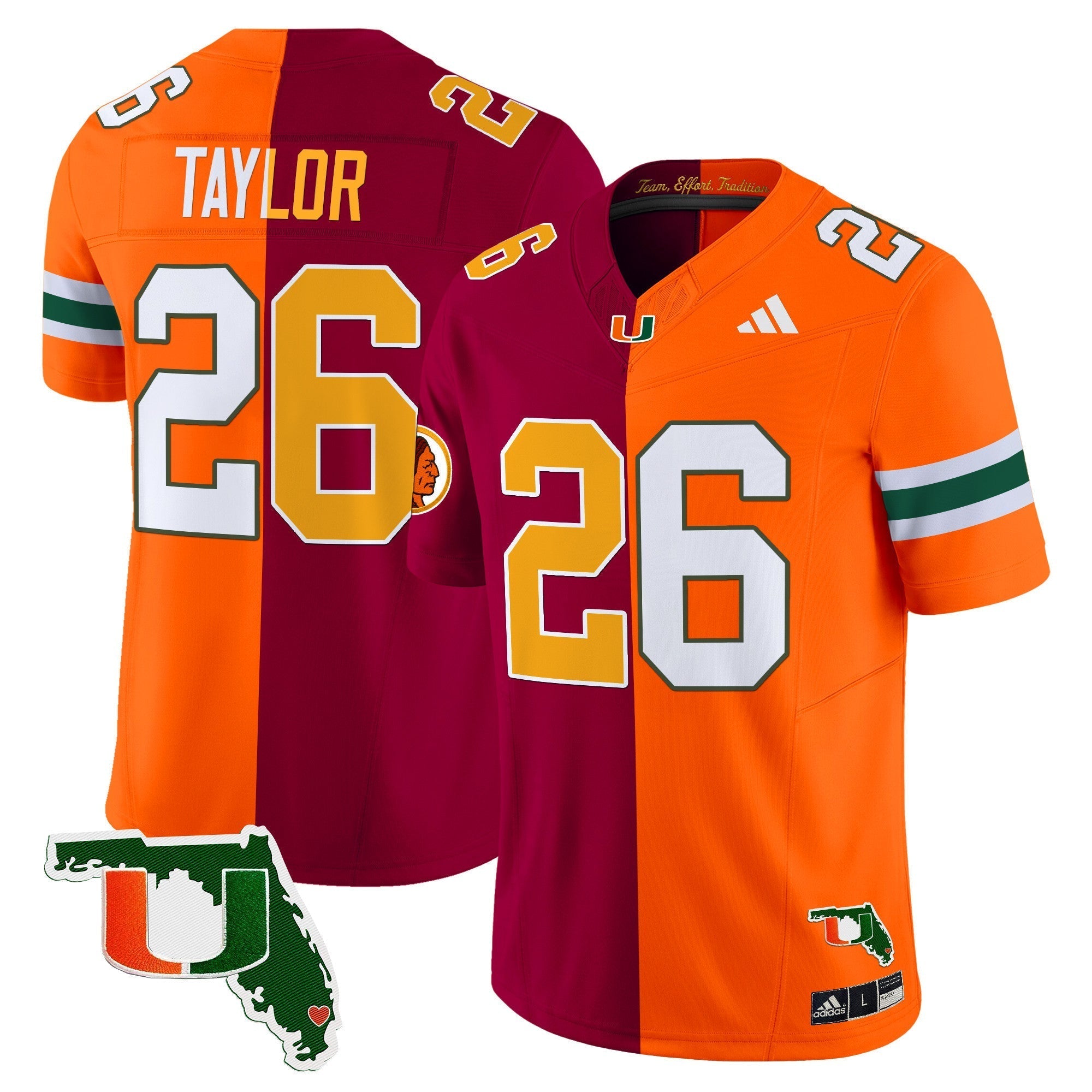 Men Miami Hurricanes Split Vapor Limited Jersey - All Stitched