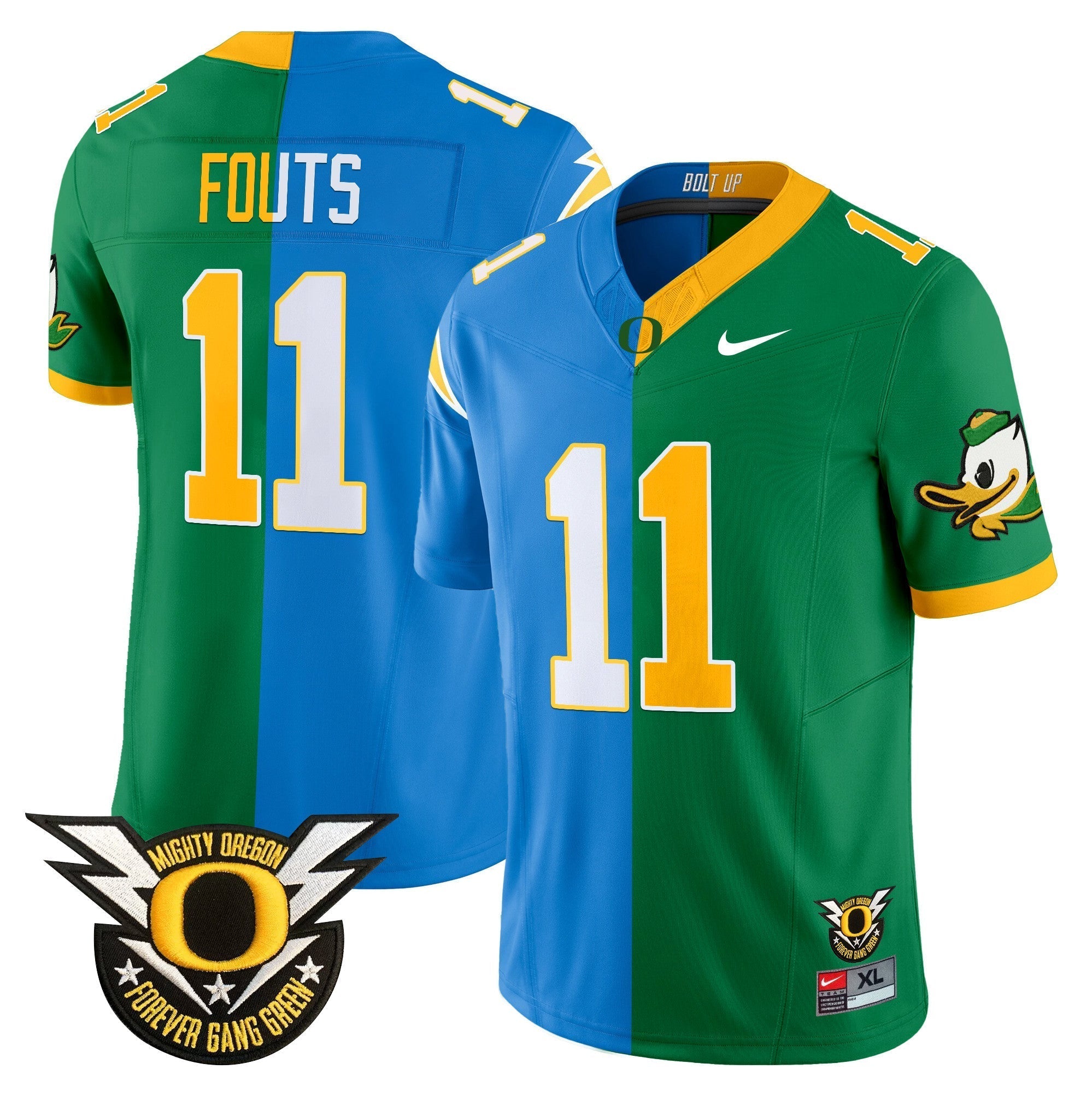 Men Oregon Ducks Split Vapor Limited Jersey - All Stitched