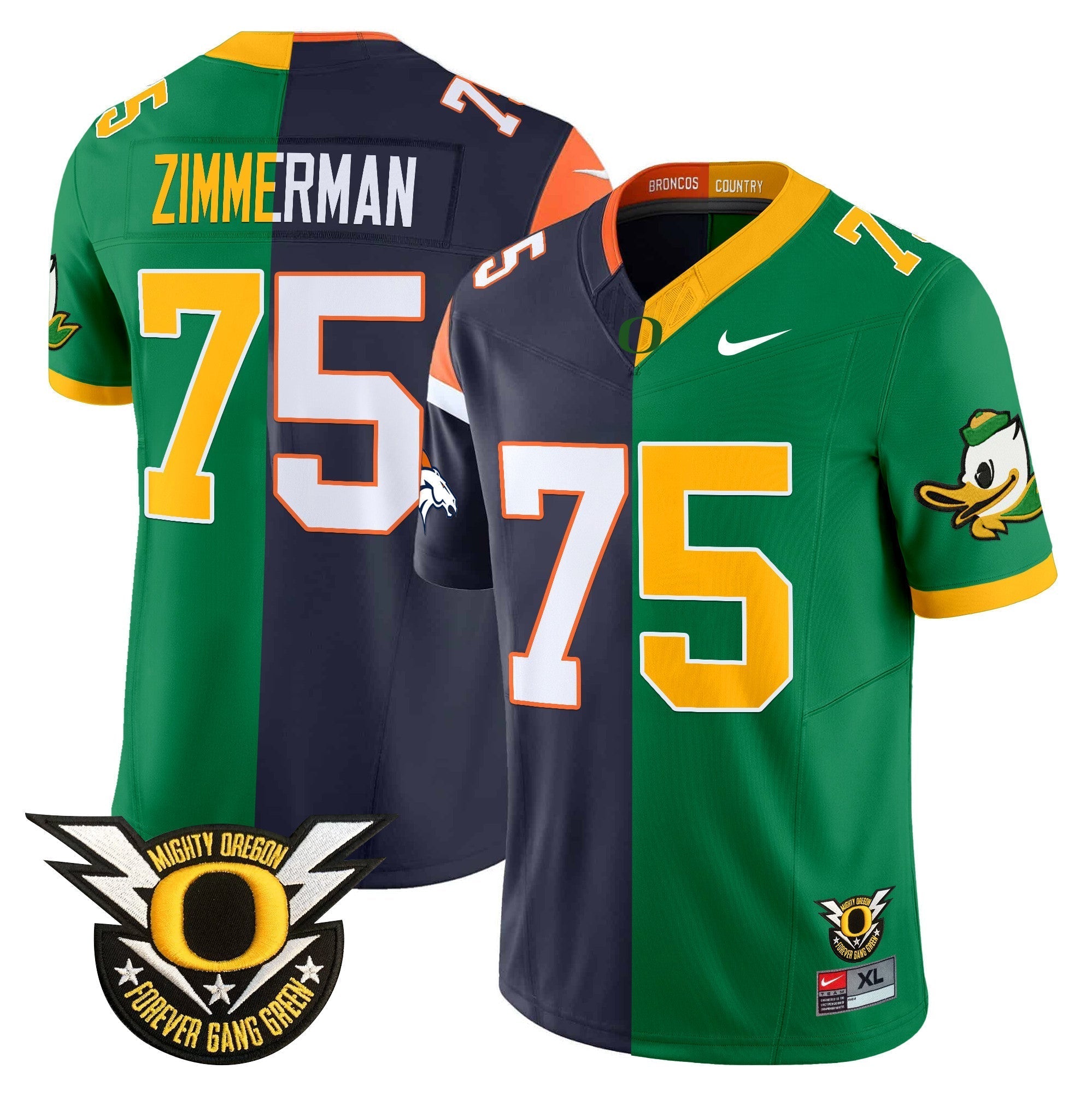 Men Oregon Ducks Split Vapor Limited Jersey - All Stitched