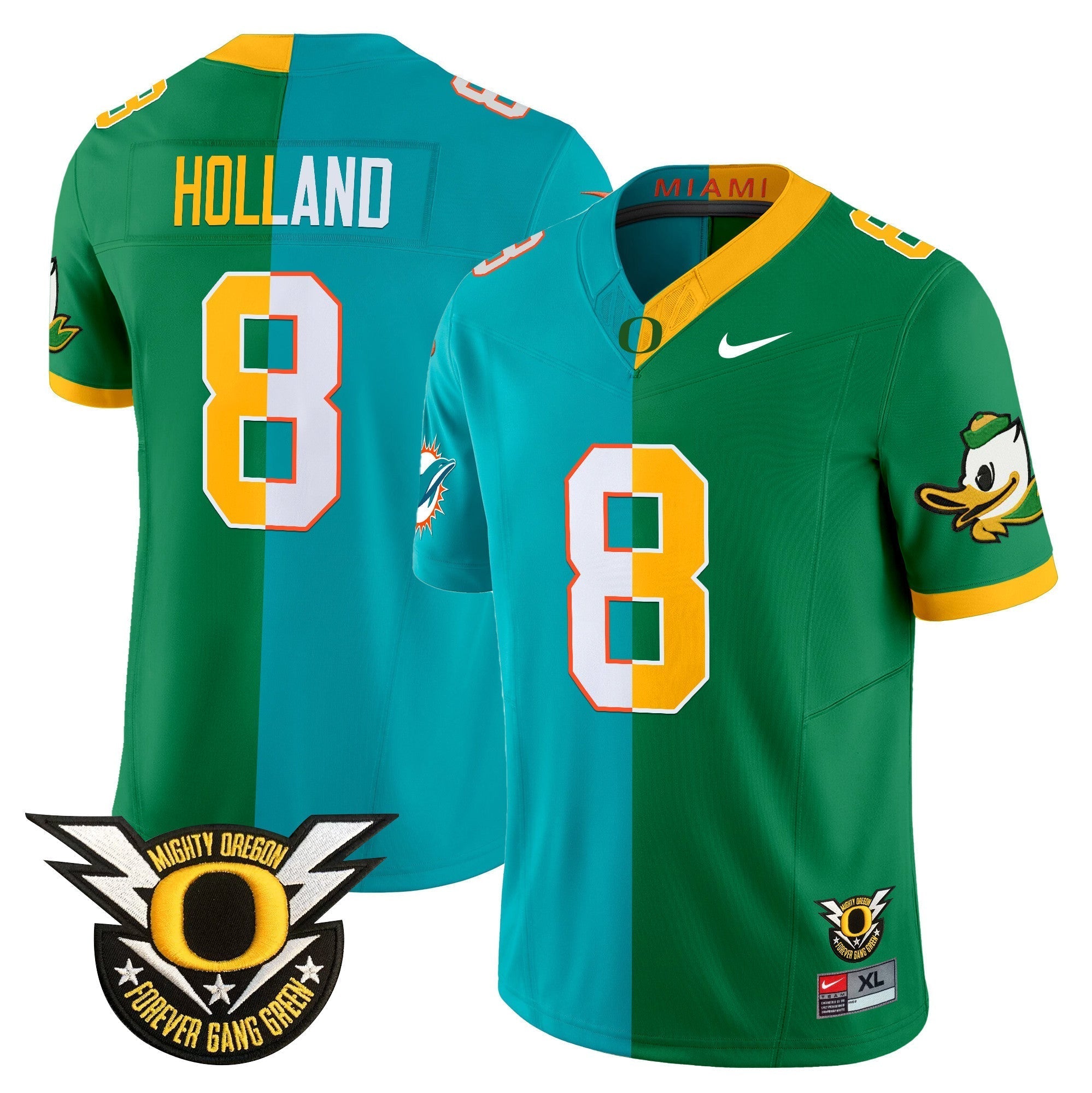 Men Oregon Ducks Split Vapor Limited Jersey - All Stitched