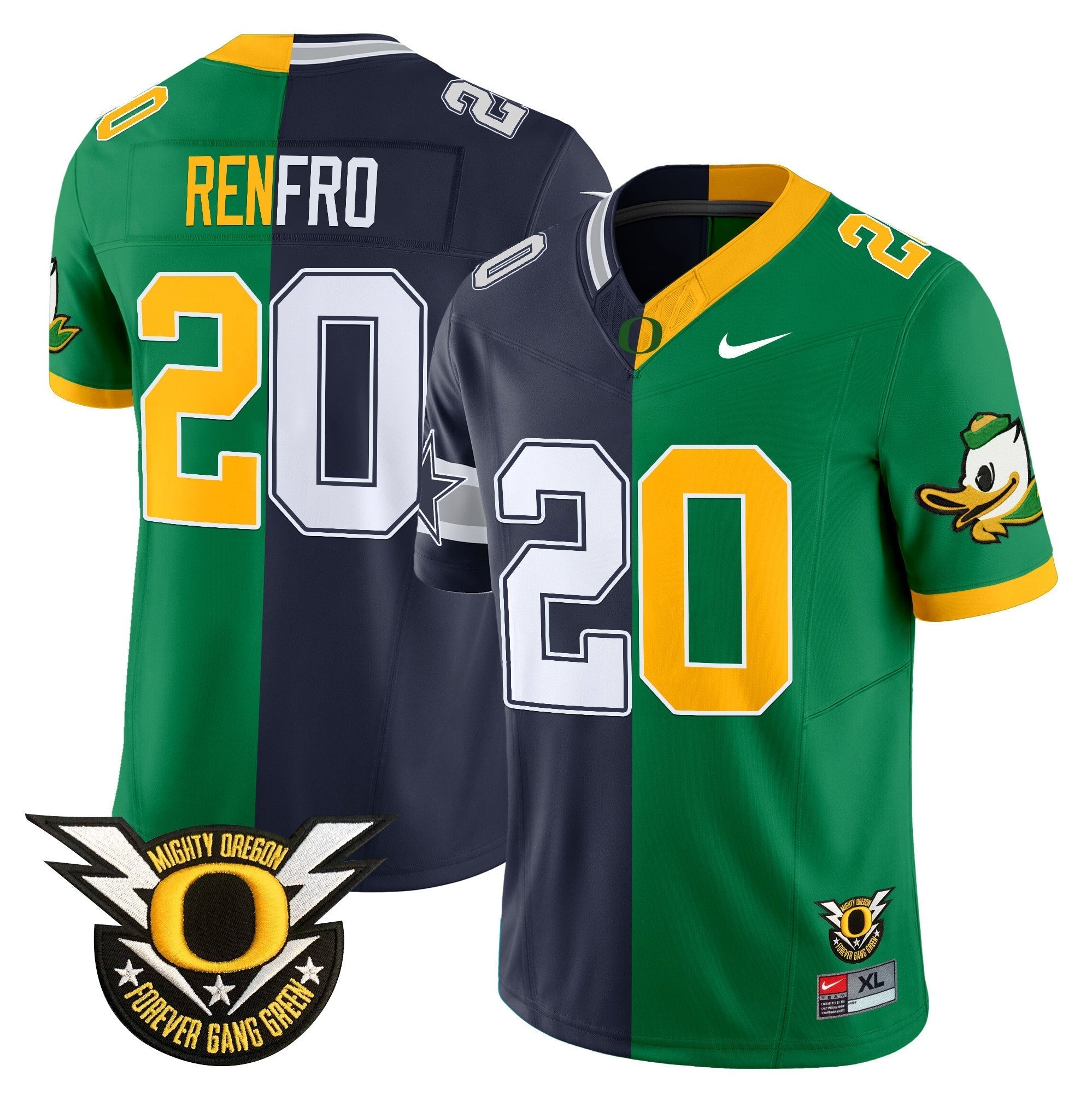 Men Oregon Ducks Split Vapor Limited Jersey - All Stitched