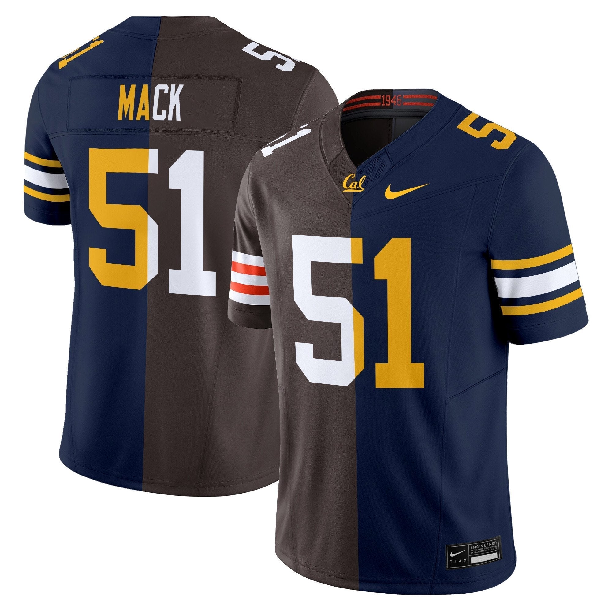 Men California Golden Bears Split Vapor Limited Jersey - All Stitched