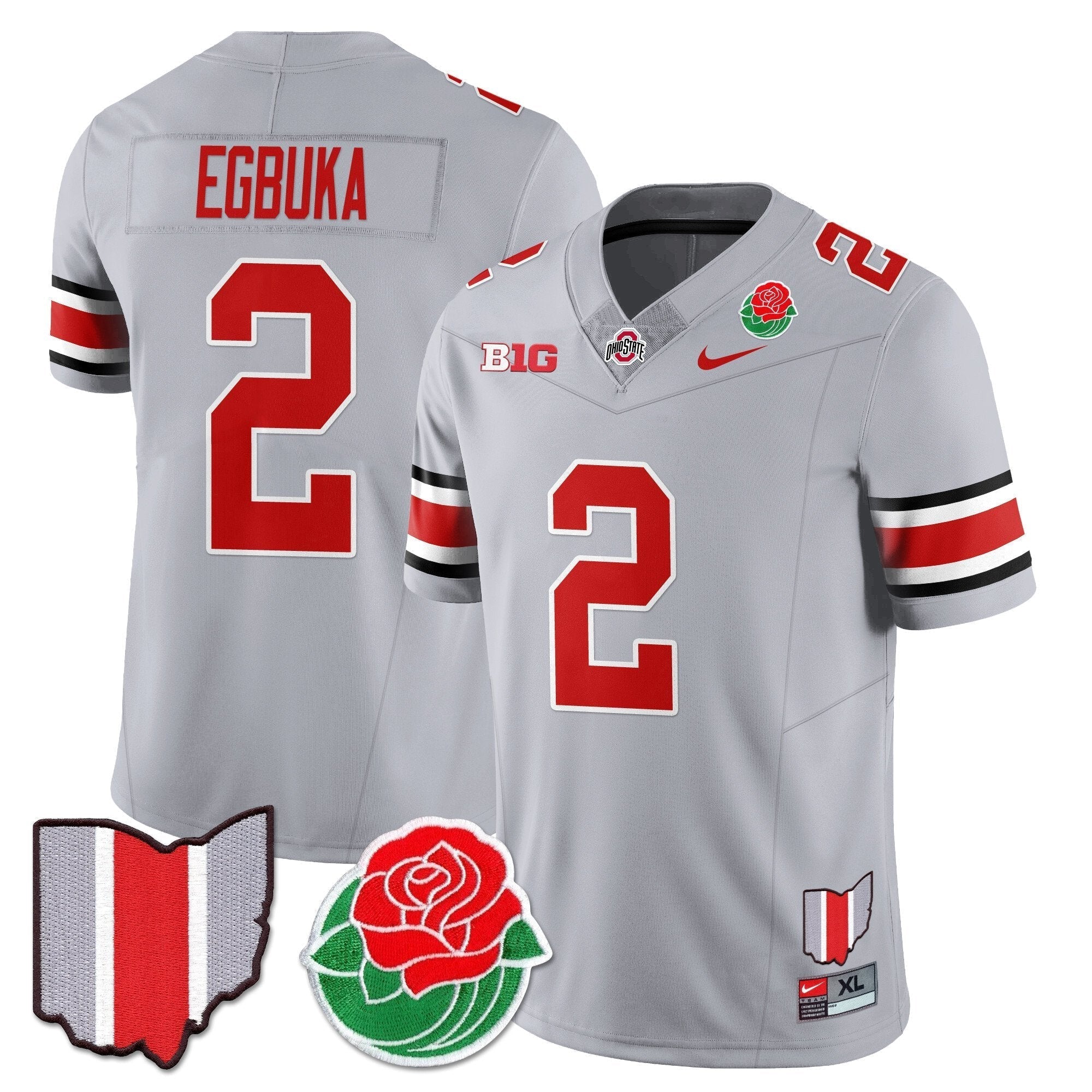 Men Ohio State Buckeyes 2024 Rose Bowl Jersey - All Stitched