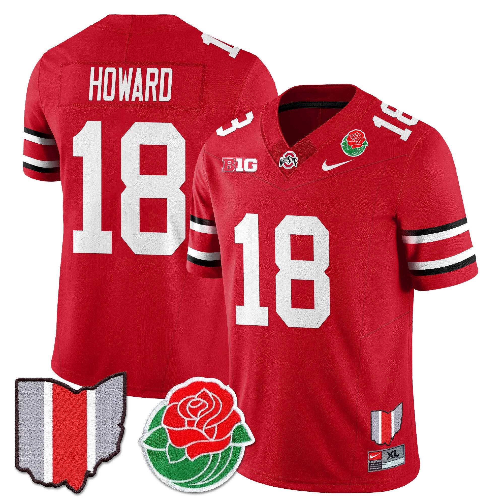 Men Ohio State Buckeyes 2024 Rose Bowl Jersey - All Stitched