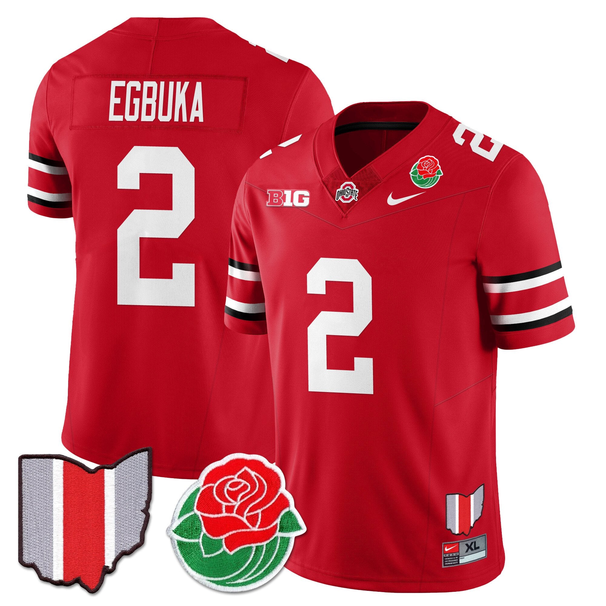 Men Ohio State Buckeyes 2024 Rose Bowl Jersey - All Stitched