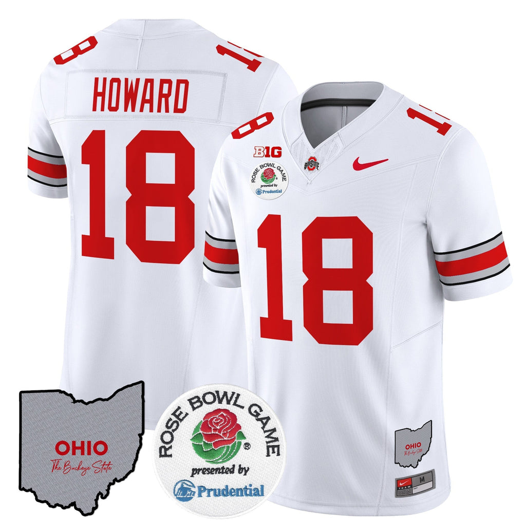Men Ohio State Buckeyes Rose Bowl Vapor Limited Jersey V2 - All Stitched