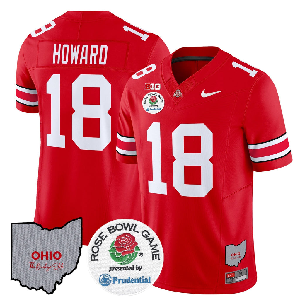 Men Ohio State Buckeyes Rose Bowl Vapor Limited Jersey V2 - All Stitched