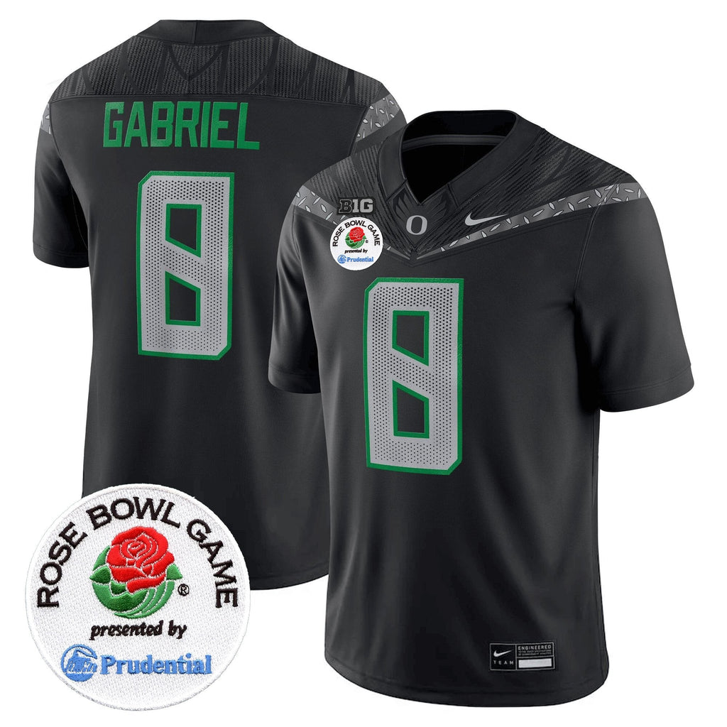Men Oregon Ducks Rose Bowl Patch Vapor Limited Jersey V2 - All Stitched