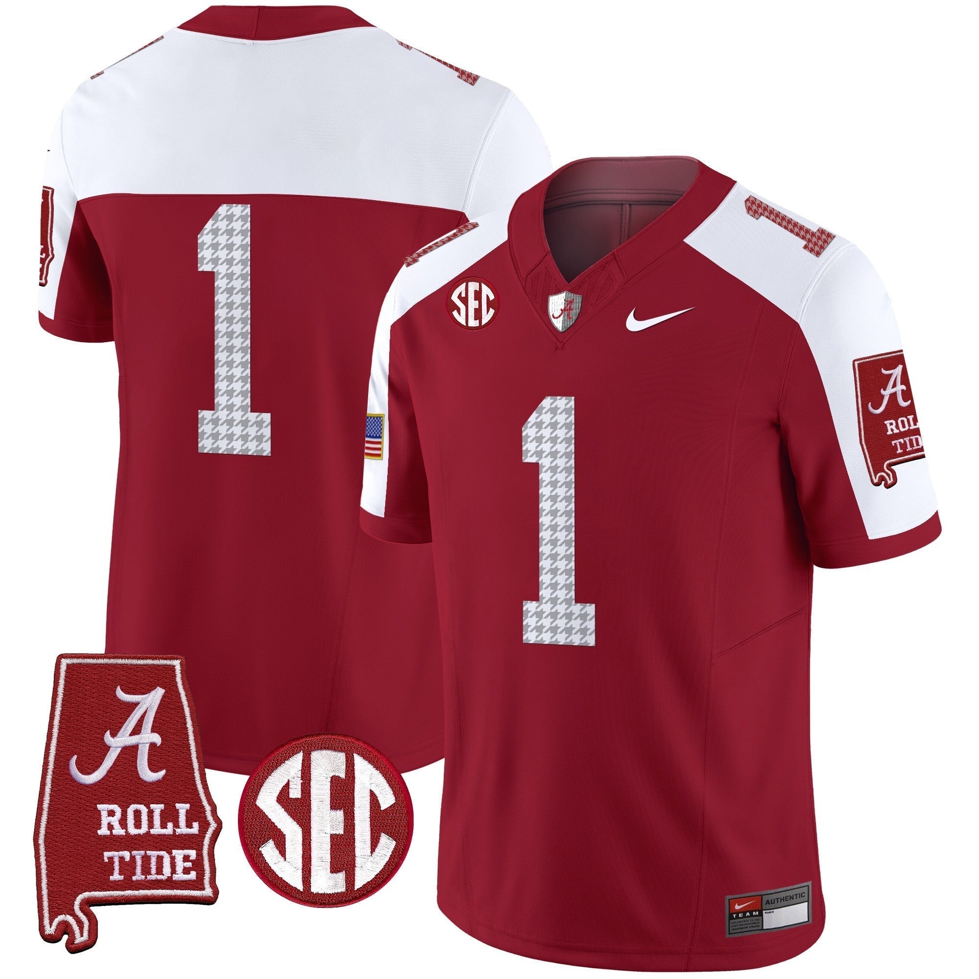 Men Alabama Crimson Tide Pro Combat Vapor Limited Jersey - All Stitched