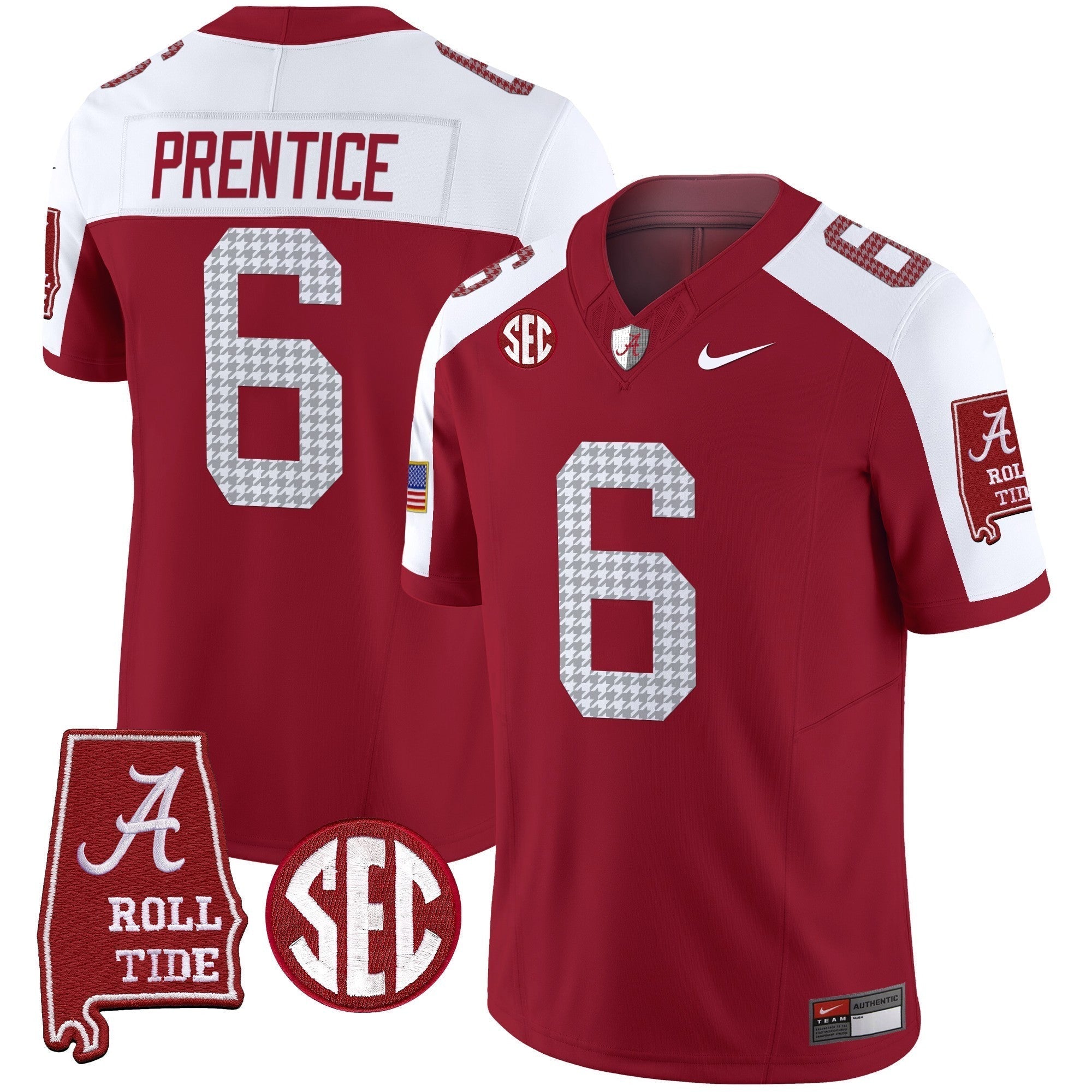 Men Alabama Crimson Tide Pro Combat Vapor Limited Jersey - All Stitched