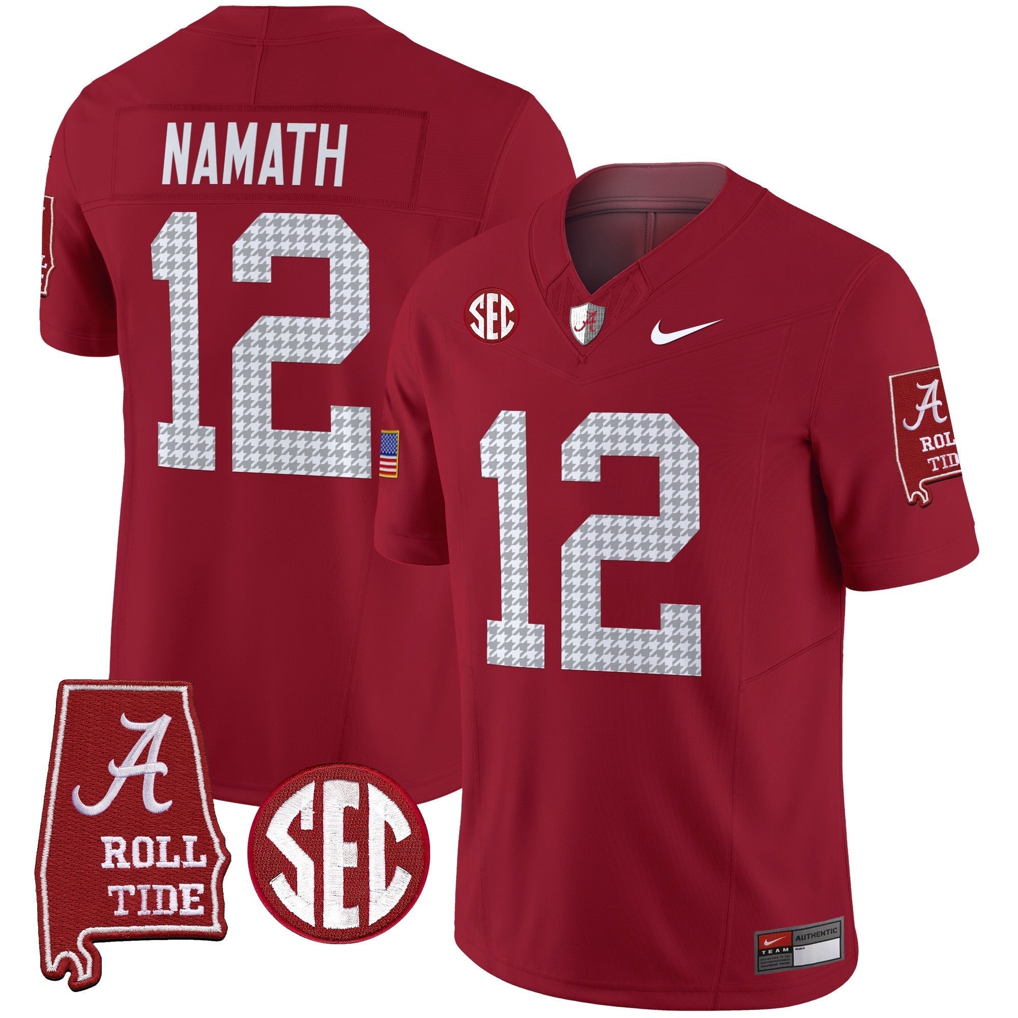 Men Alabama Crimson Tide Pro Combat Vapor Limited Jersey - All Stitched