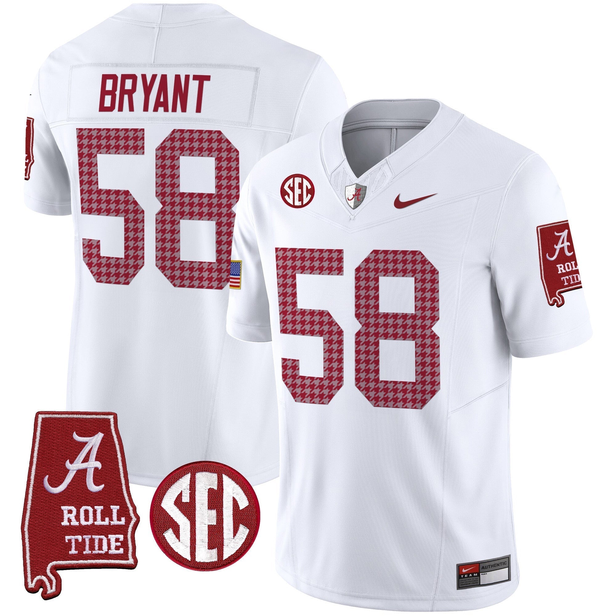 Men Alabama Crimson Tide Pro Combat Vapor Limited Jersey - All Stitched