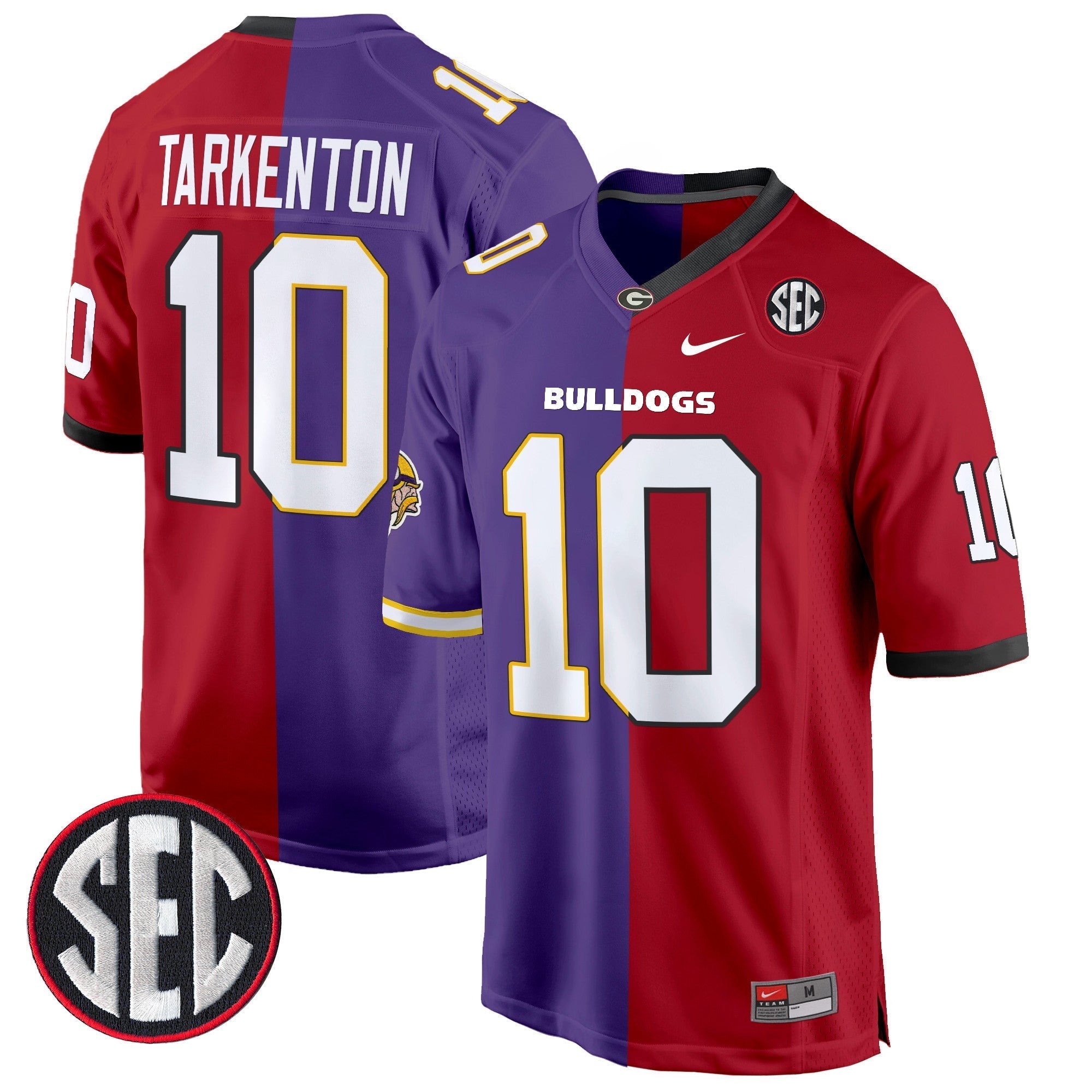 Men Georgia Bulldogs Split Game Jersey - All Stitched