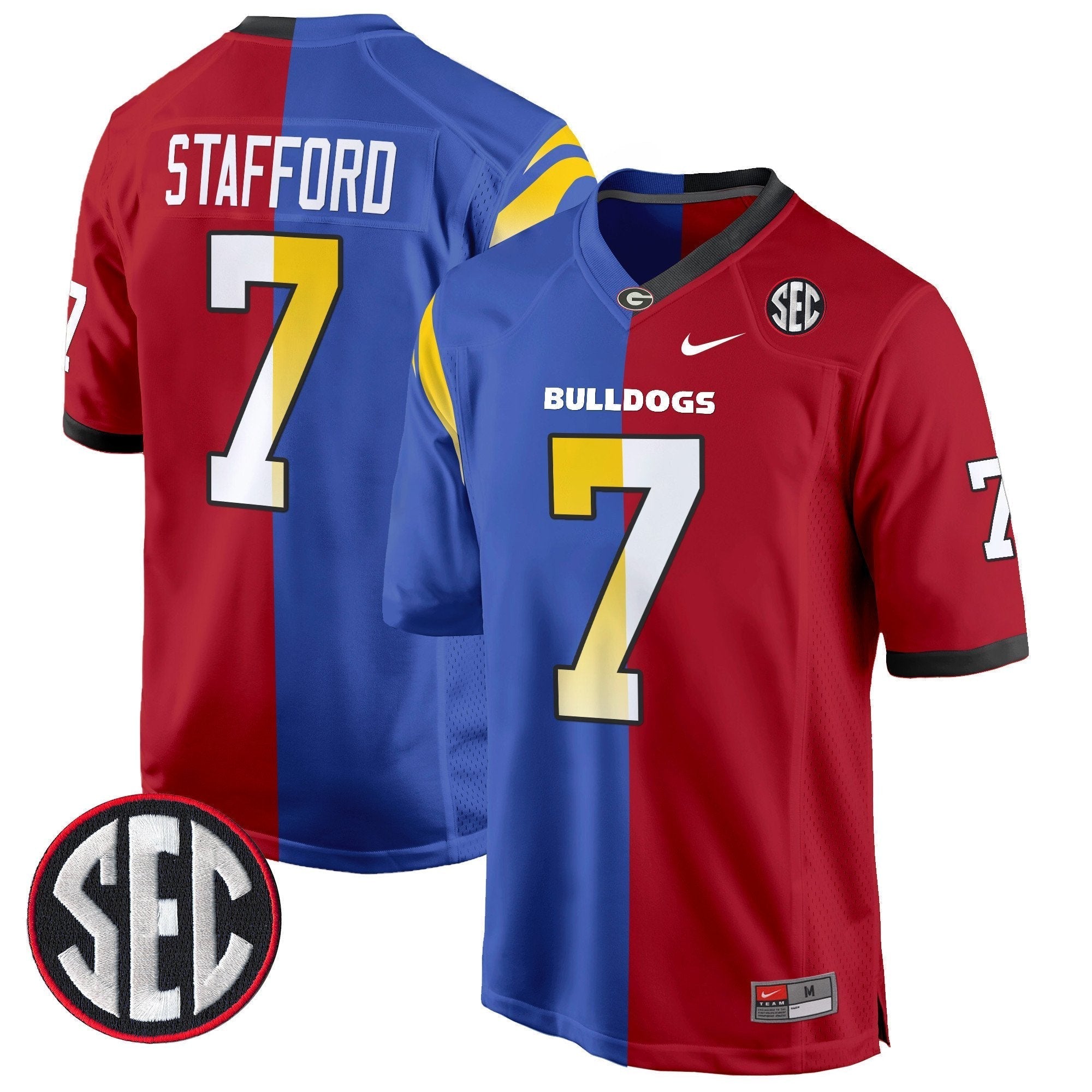 Men Georgia Bulldogs Split Game Jersey - All Stitched