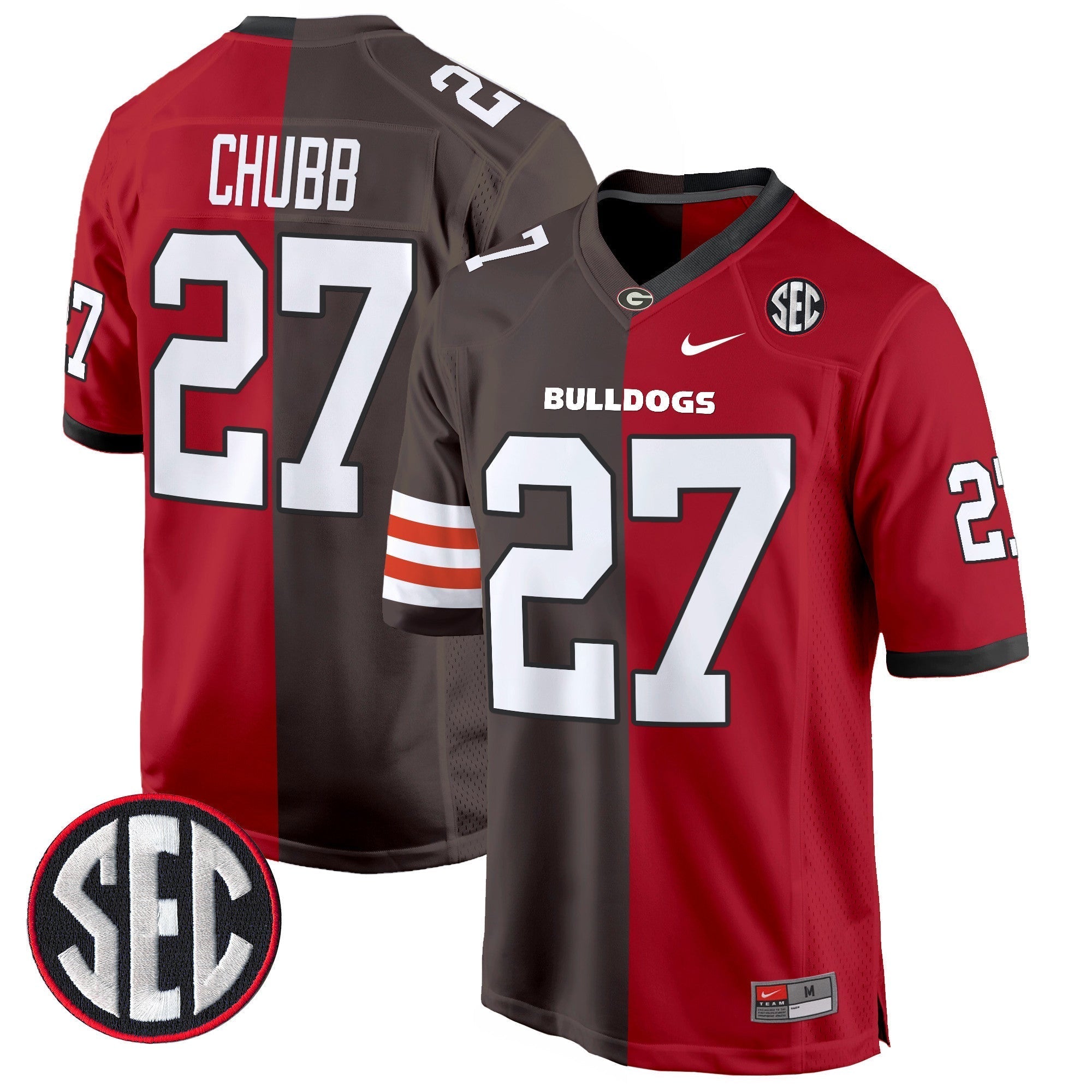 Men Georgia Bulldogs Split Game Jersey - All Stitched