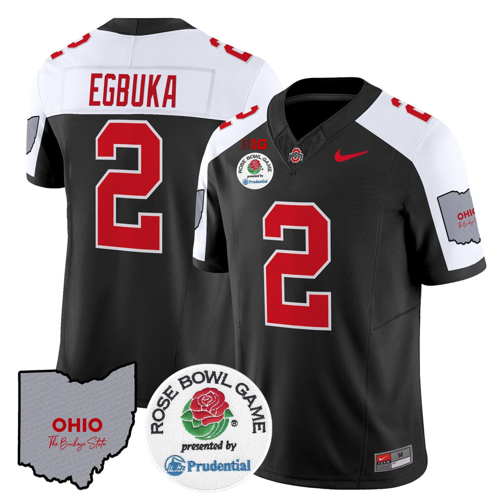 Men Ohio State Buckeyes Rose Bowl Vapor Limited Jersey V2 - All Stitched
