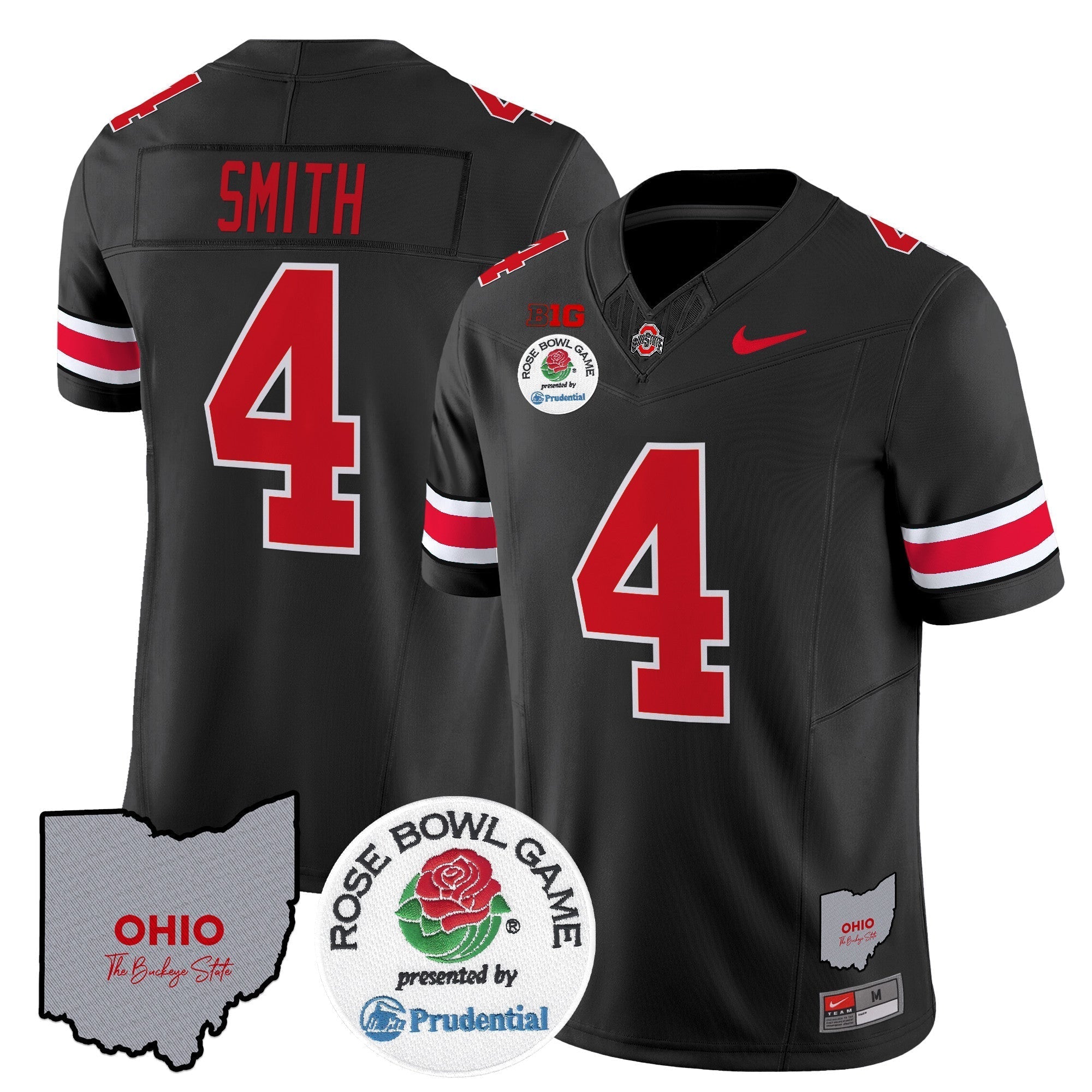 Men Ohio State Buckeyes Rose Bowl Vapor Limited Jersey V2 - All Stitched