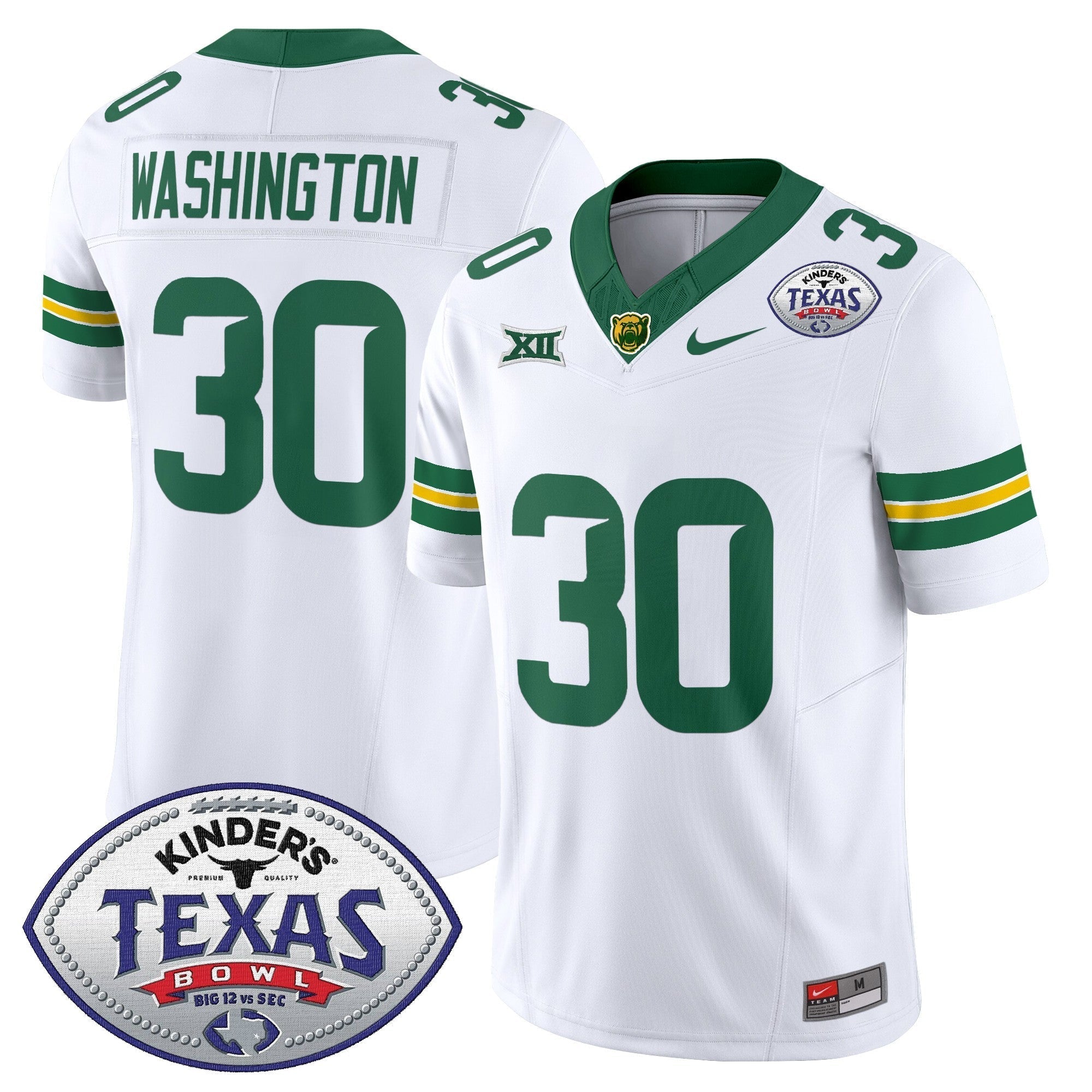 Men Baylor Bears 2024 Texas Bowl Vapor Limited Jersey - All Stitched