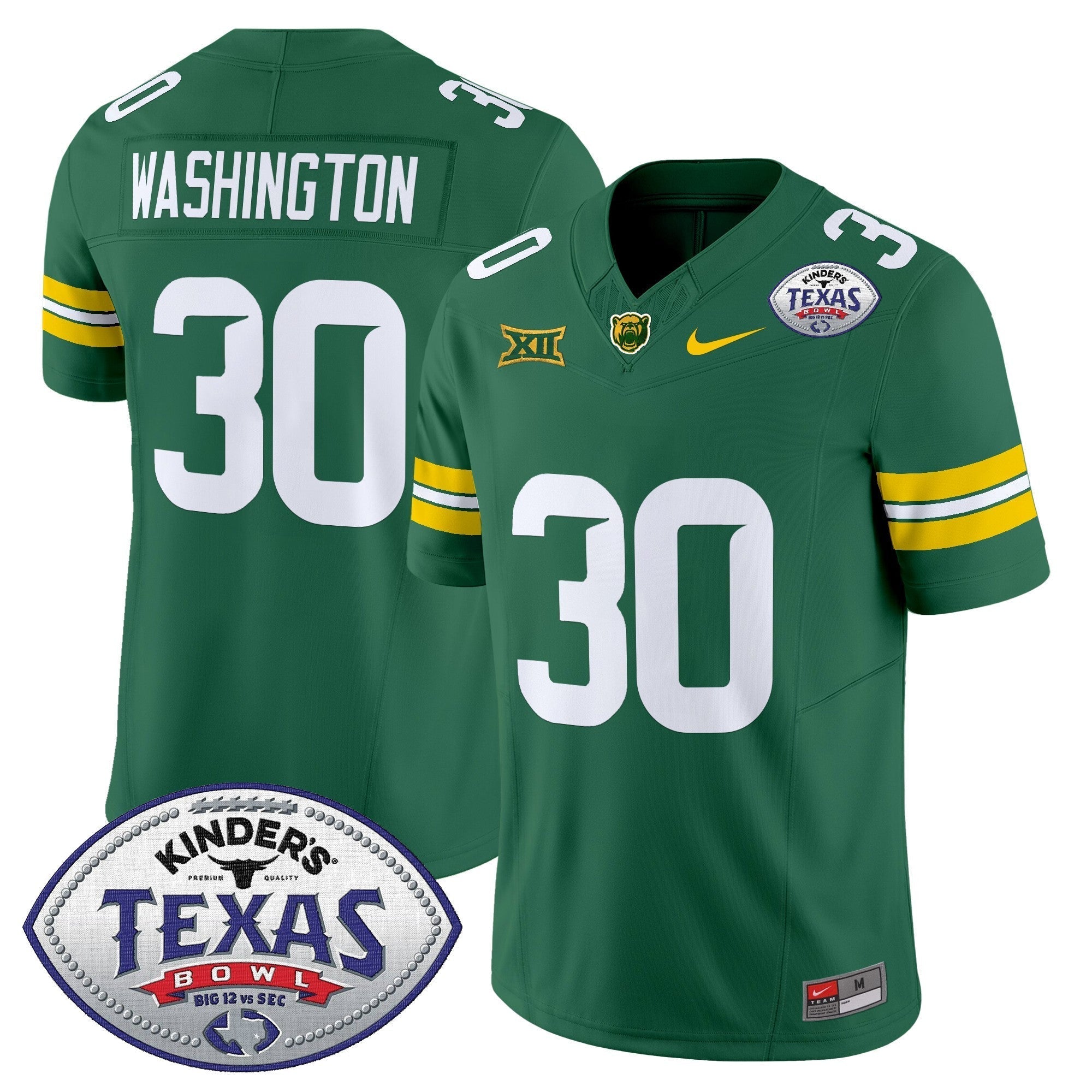 Men Baylor Bears 2024 Texas Bowl Vapor Limited Jersey - All Stitched