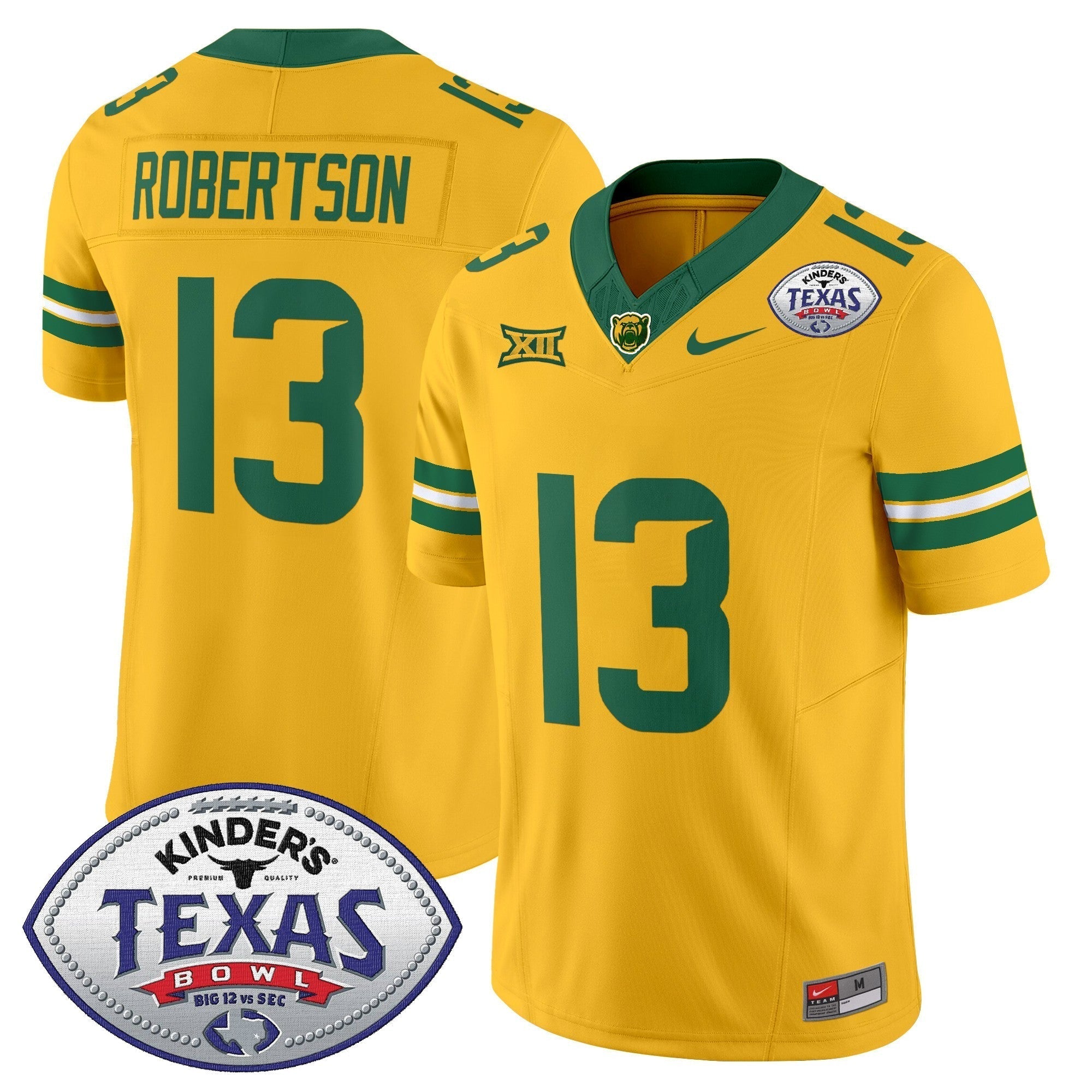 Men Baylor Bears 2024 Texas Bowl Vapor Limited Jersey - All Stitched